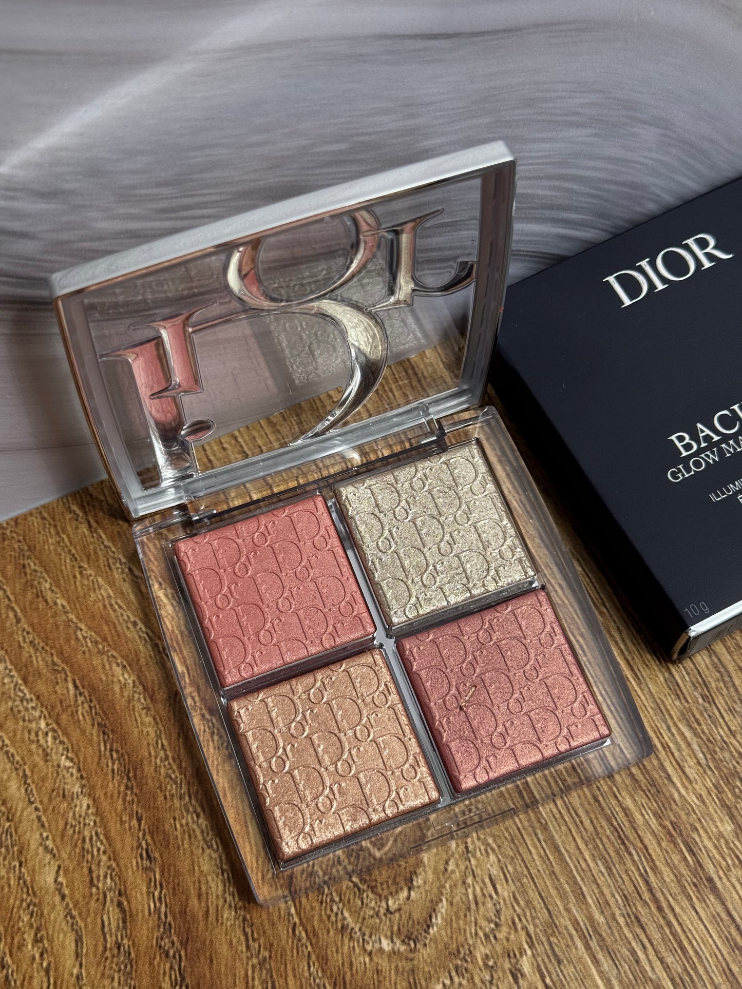 DIOR Backstage Glow Maximizer Face Palette - 003 Pearly Peach Glow