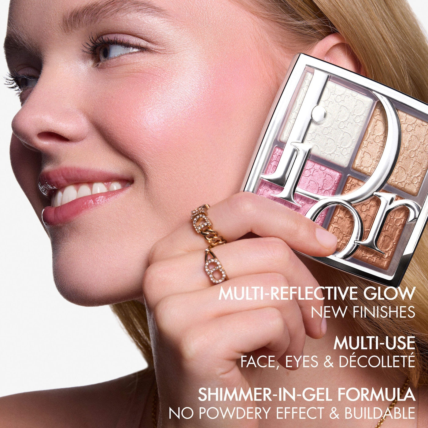 DIOR Backstage Glow Maximizer Face Palette 002 Frosted Opal Glow