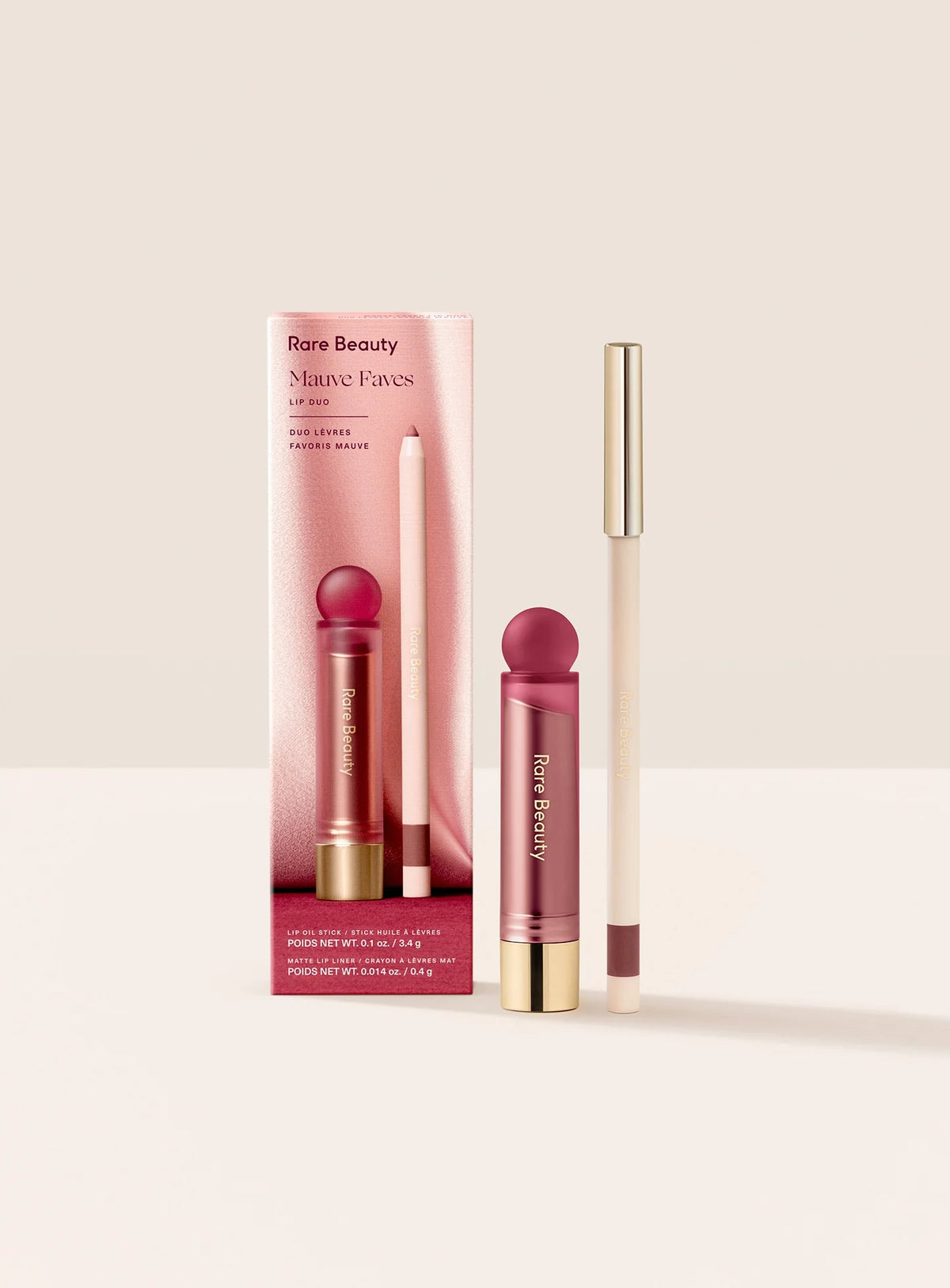RARE BEAUTY-Mauve Faves Lip Duo