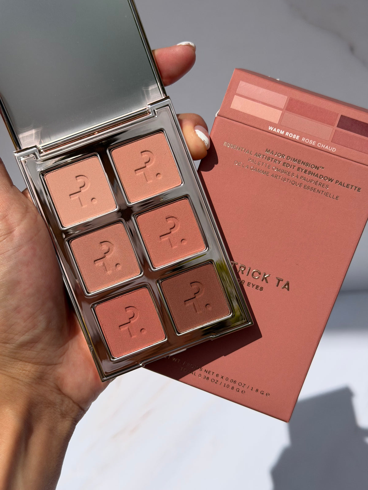 Major Dimension Essential Artistry Edit Eyeshadow Palette WARM ROSE - Patrick Ta
