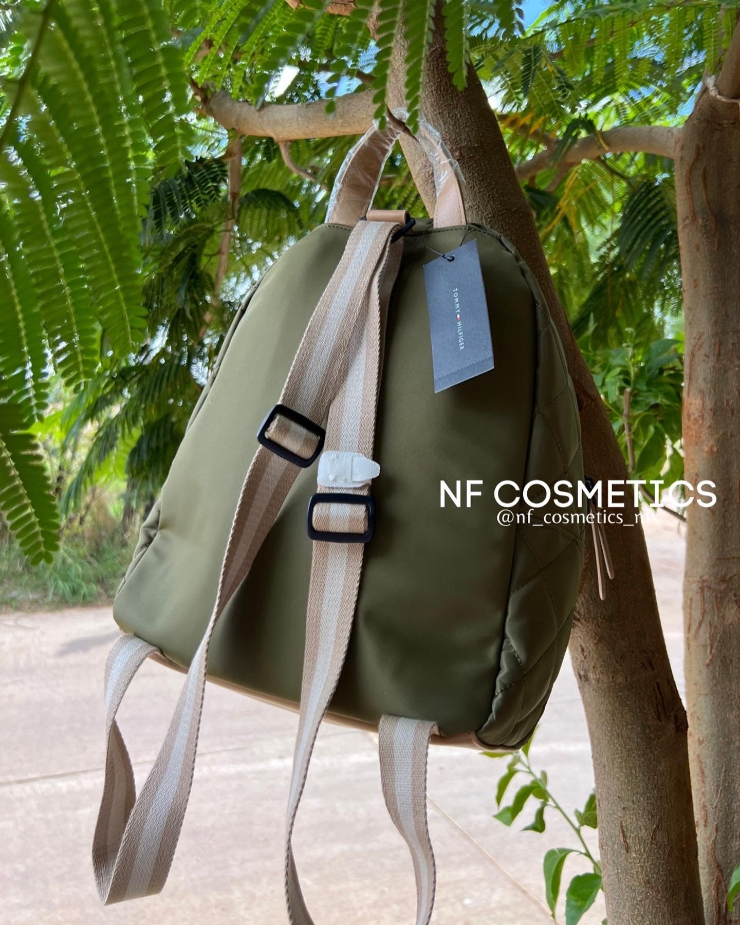 Mochila mujer store verde militar