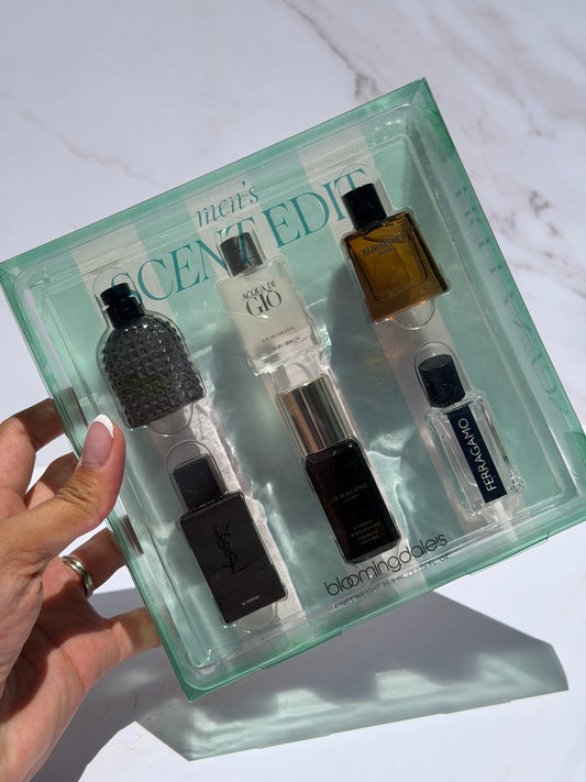 Men’s Scente Edit Mini perfumes edición Bloomingdale’s
