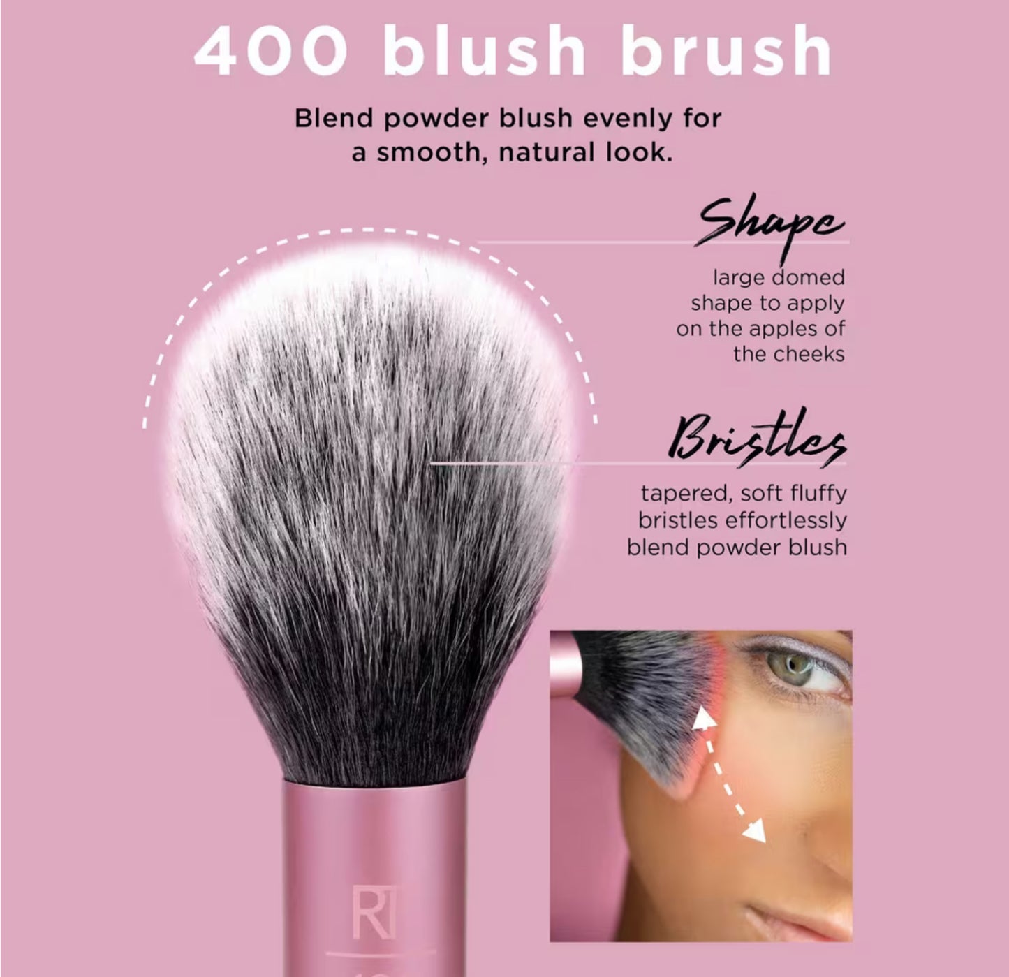 Ultra Plush Blush Cheek Makeup Brush Real Techniques