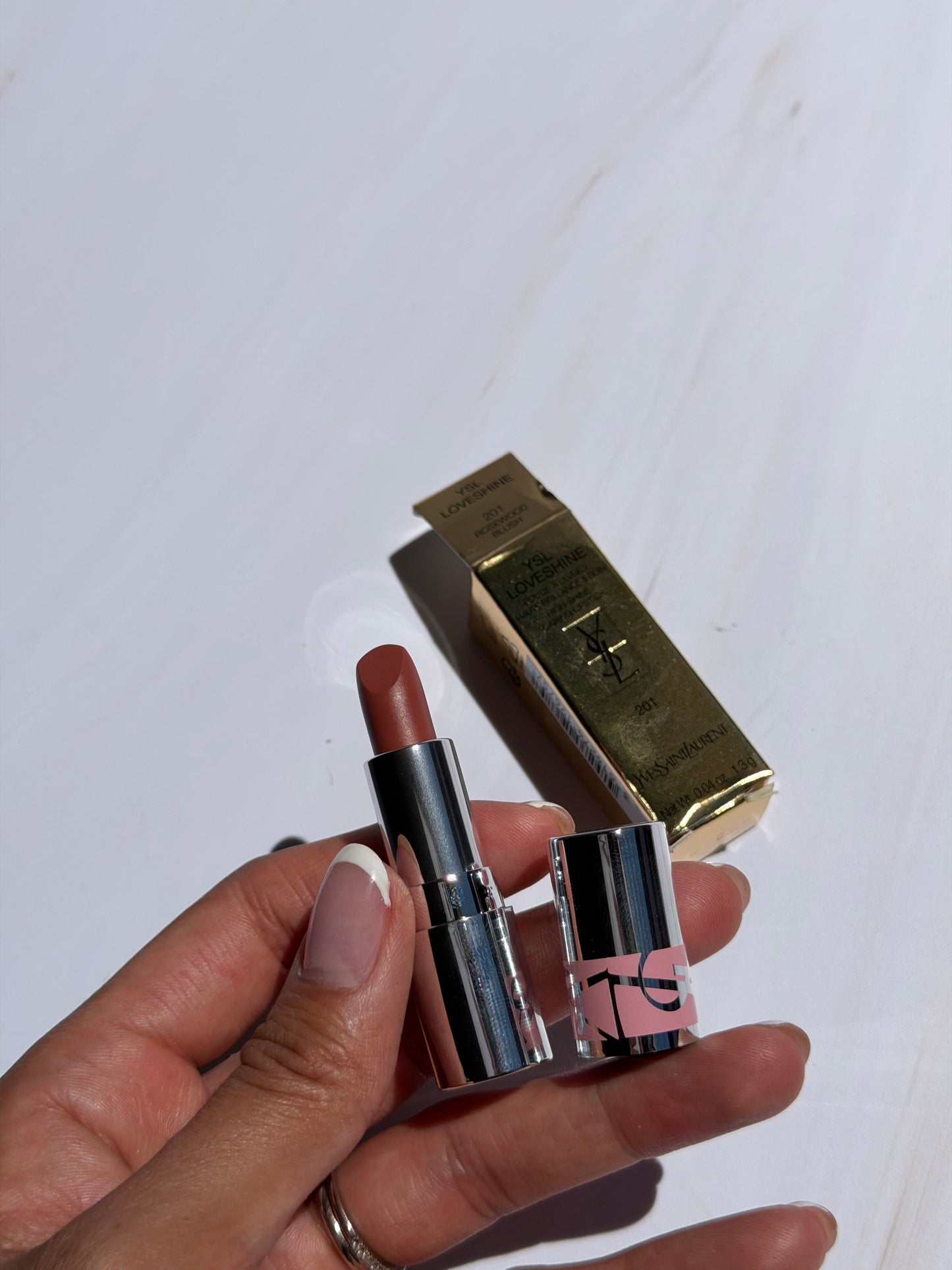 Mini Yves Saint Laurent YSL Loveshine Lip Oil Stick Tono- 201 Rosewood Blush