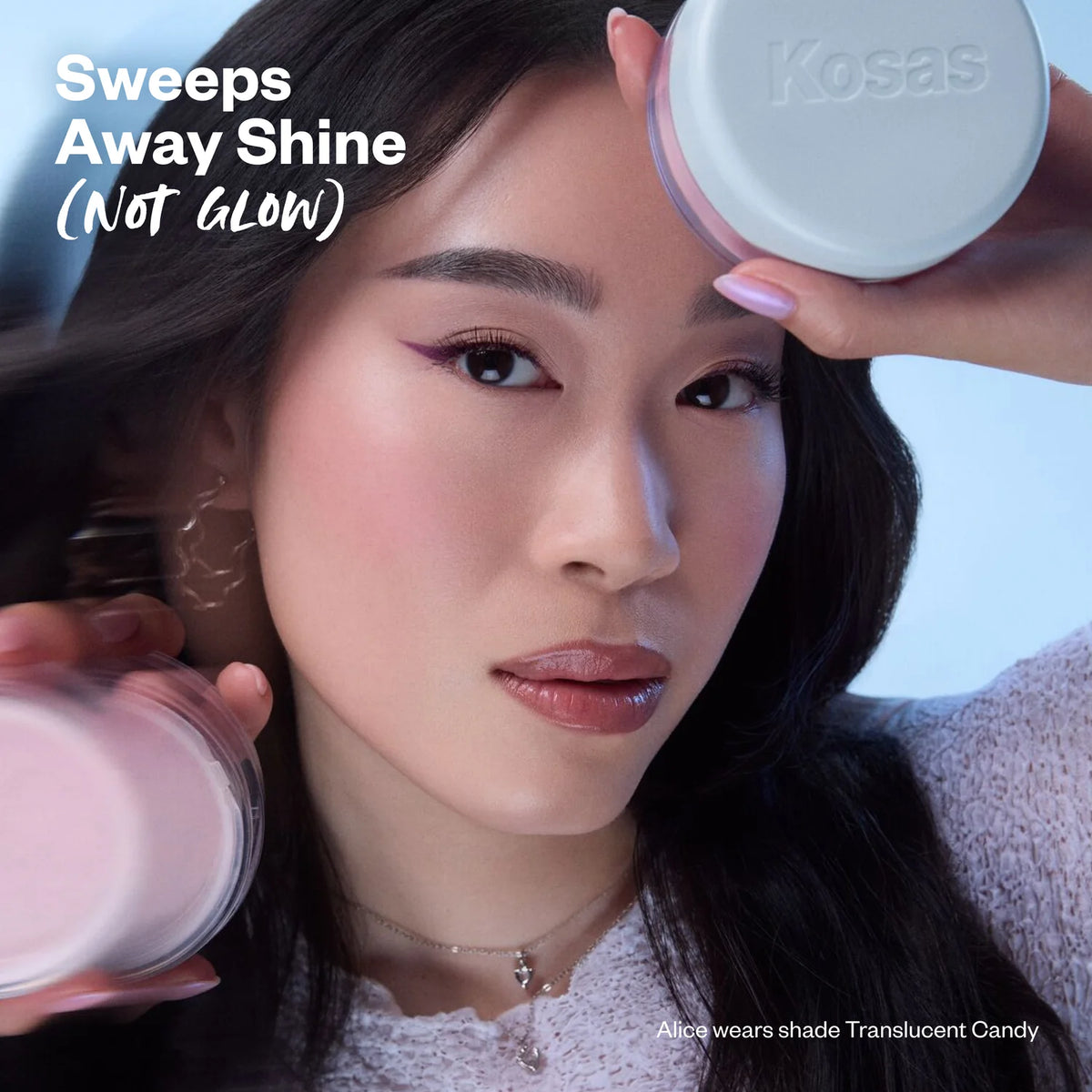 Kosas-Mini Cloud Set Loose Powder-Translucent Setting + Blurring Powder tono- candy