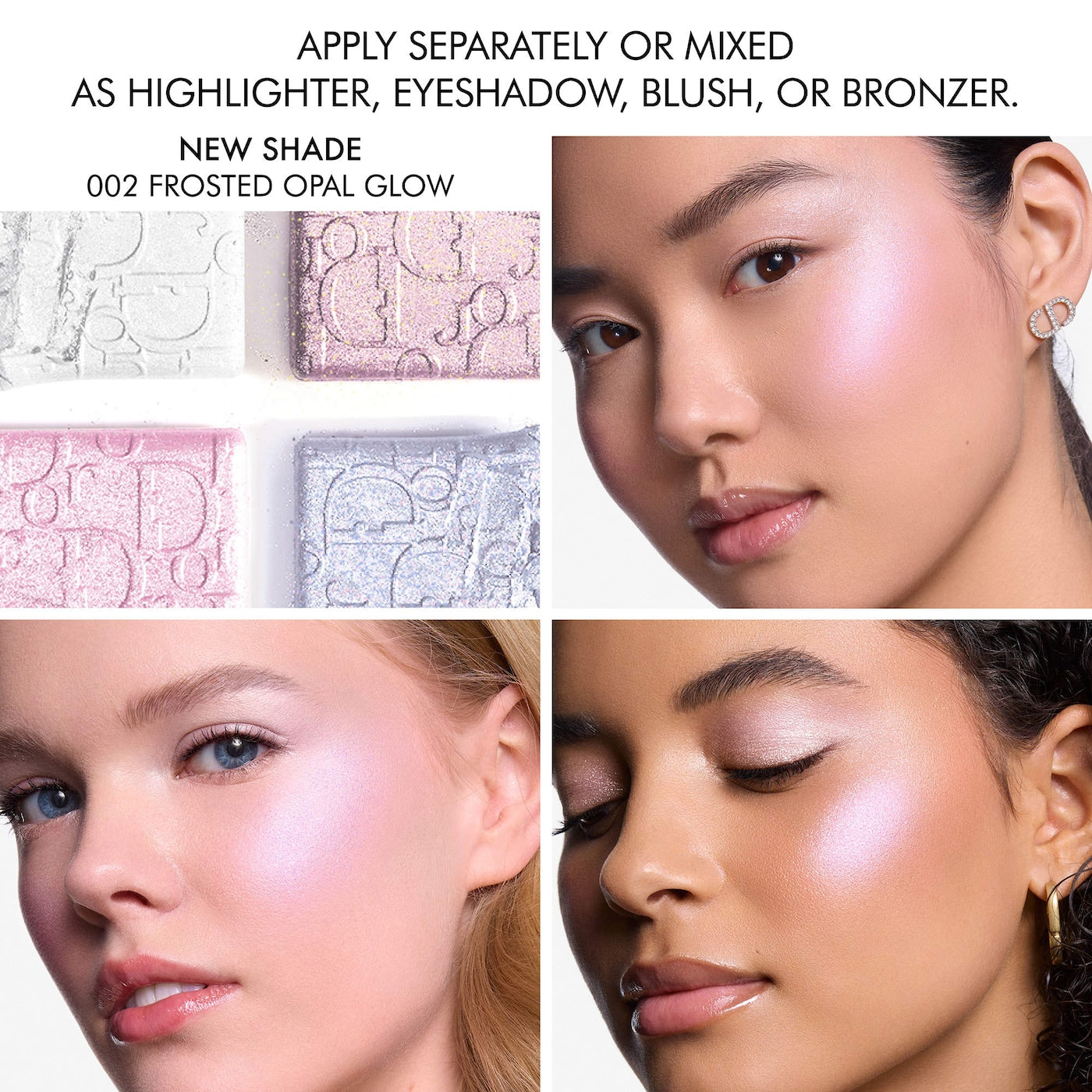 DIOR Backstage Glow Maximizer Face Palette 002 Frosted Opal Glow