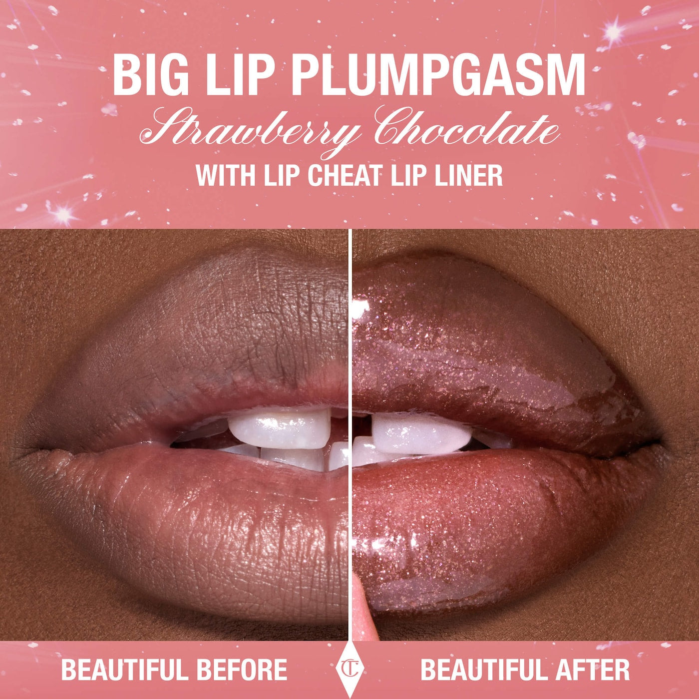 Charlotte Tilbury Big Lip Plumpgasm Plumping Lip Gloss- Strawberry Chocolate