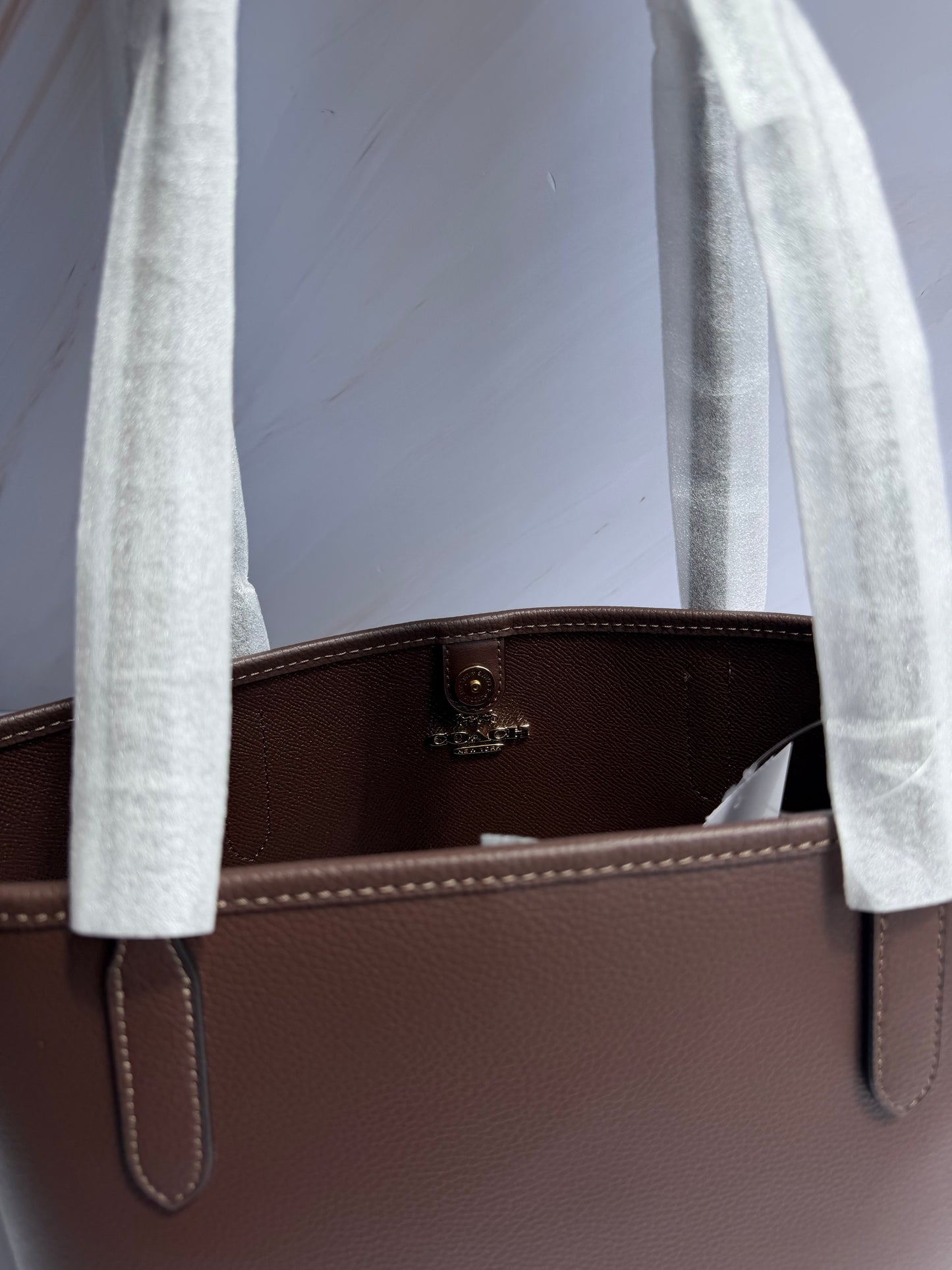 Medium City Tote Bag- Maple (café)