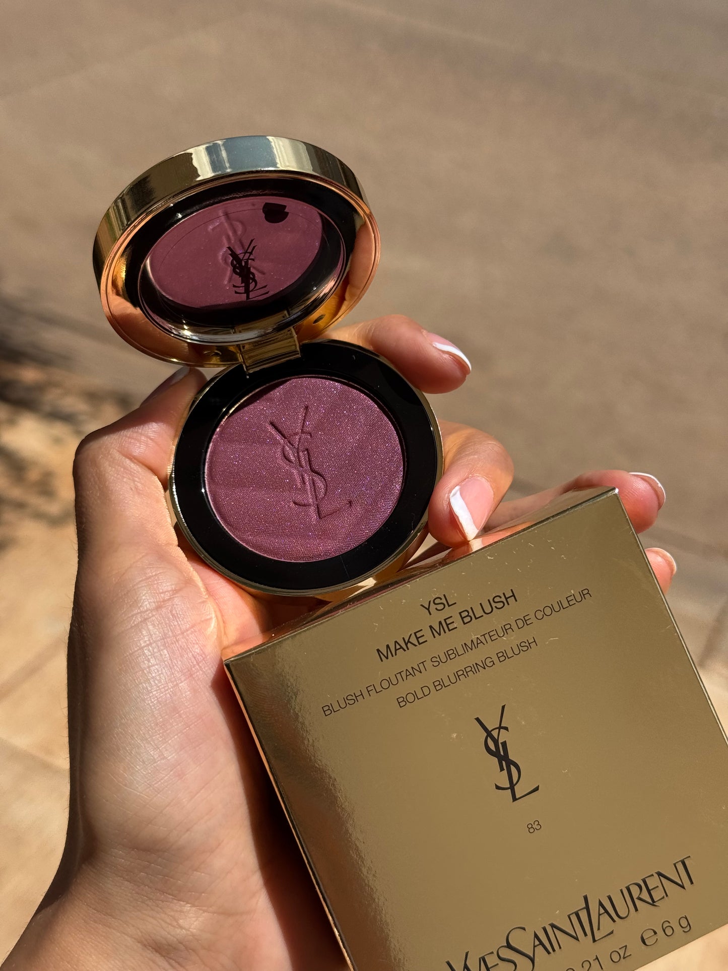 Yves Saint Laurent Make Me Blush 24H Buildable Powder Blush tono-  83 Spicy Berry YSL