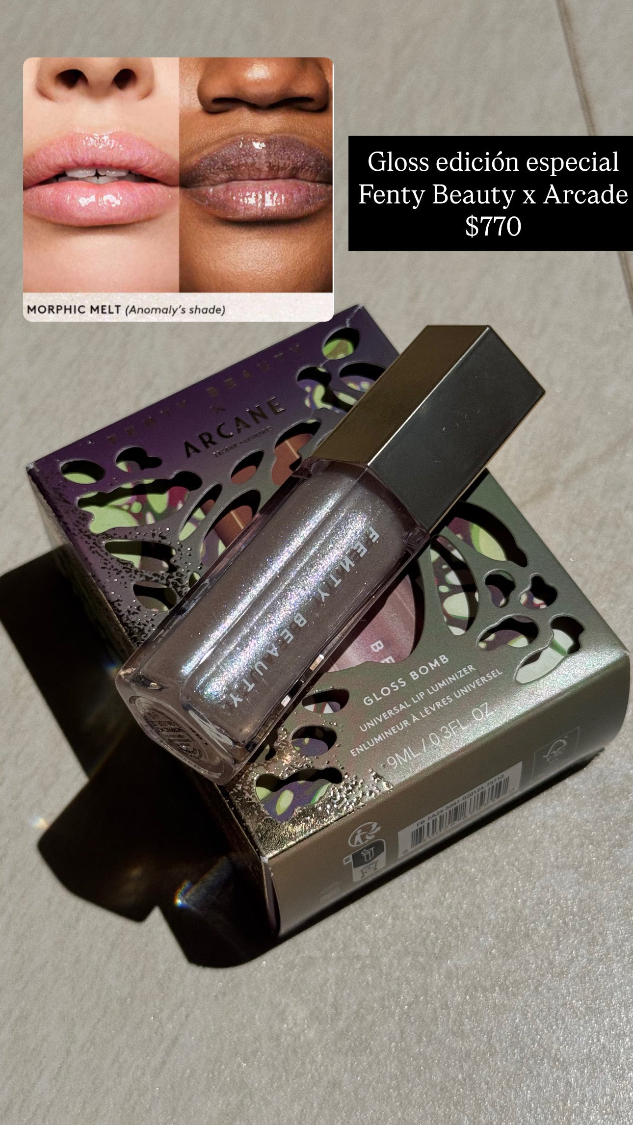 FENTY BEAUTY- Gloss Bomb Universal Lip Luminizer Tono: Morphic Melt