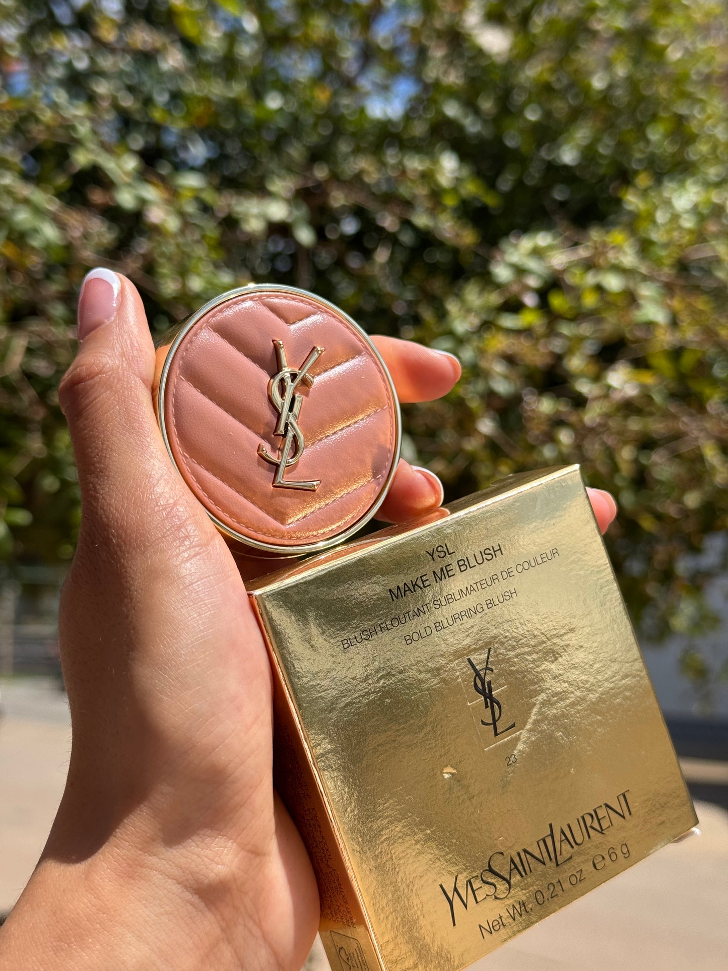 Yves Saint Laurent Make Me Blush 24H Buildable Powder Blush tono-  23 Hot Mauve YSL
