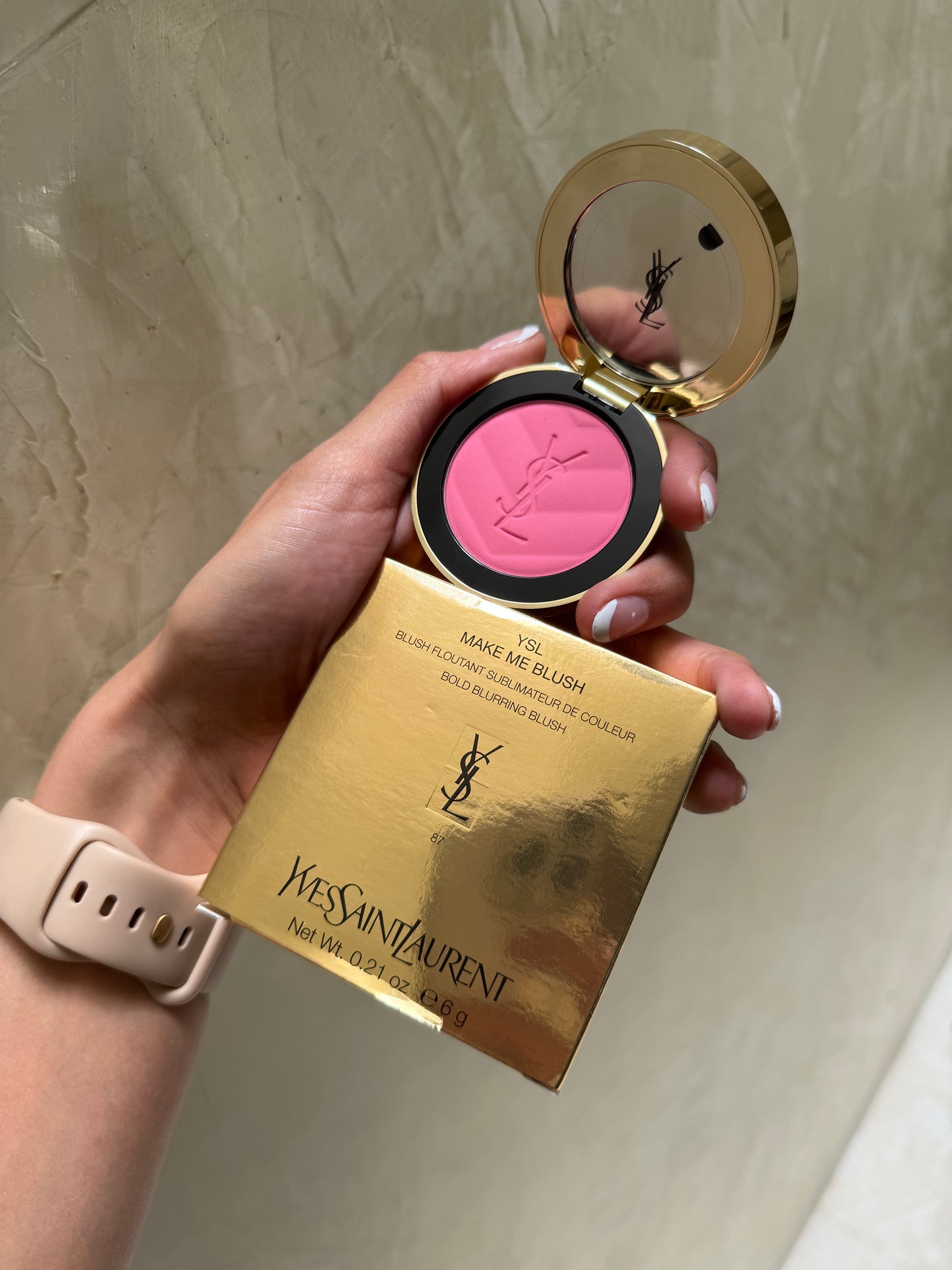 Yves Saint Laurent Make Me Blush 24H Buildable Powder Blush Tono- 87 PINK VOLTAGE