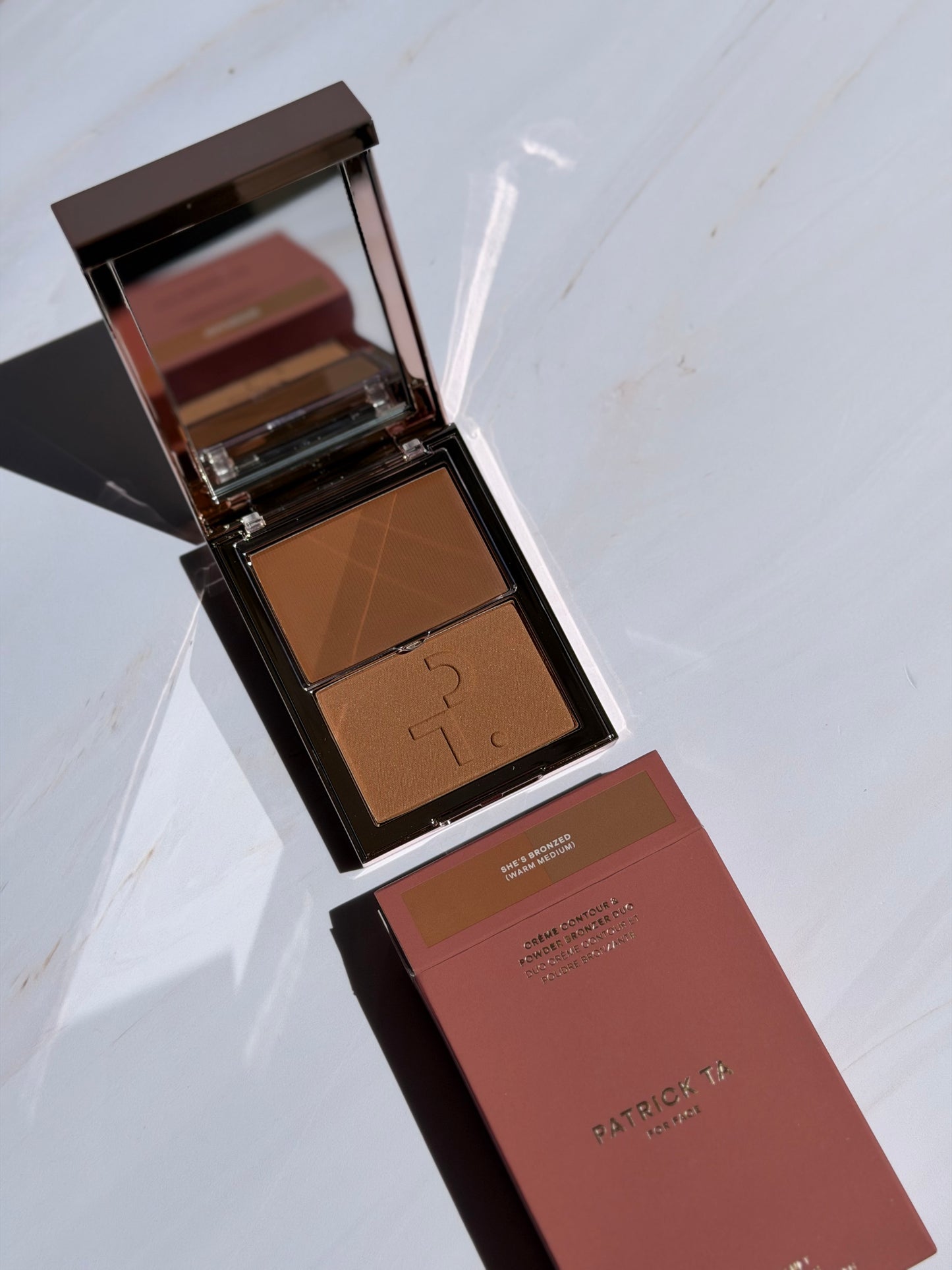 Major Sculpt Crème Contour Powder Bronzer Duo Patrick Ta SHE’S BRONZED (WAR MEDIUM )