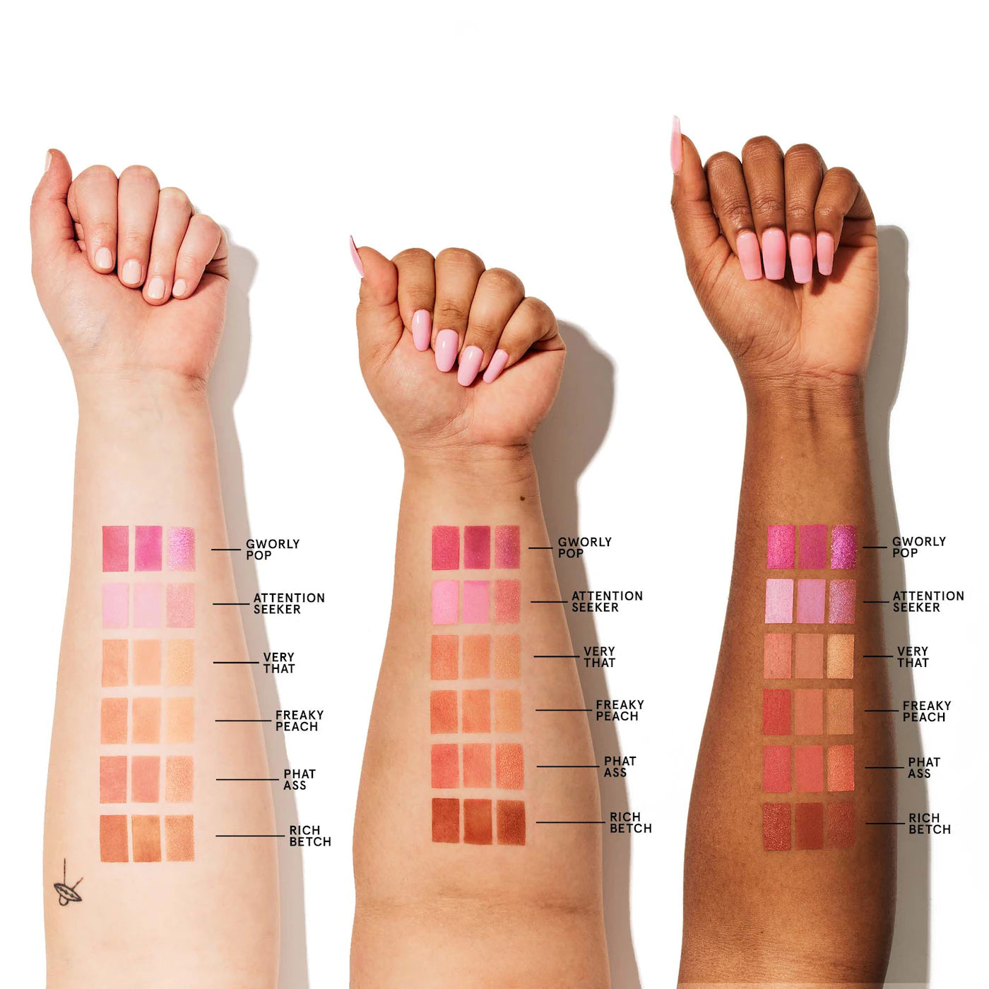 ONE/SIZE by Patrick Starrr Cheek Clapper 3D Blush Trio Palette- ATTENTION SEEKER