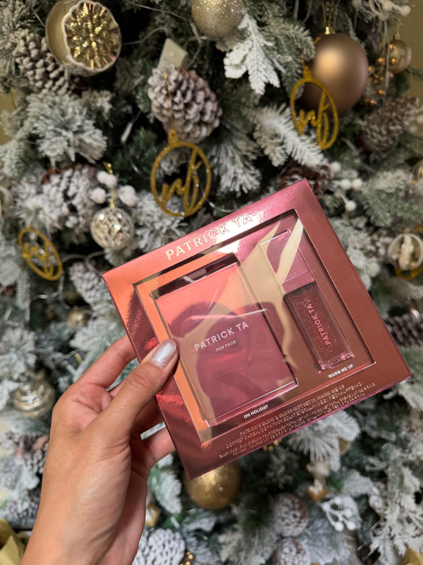 PATRICK TA Patrick's Glow and Gloss Set: Major Headlines Blush Duo and Lip Gloss Makeup Gift Set- WARM ME UP