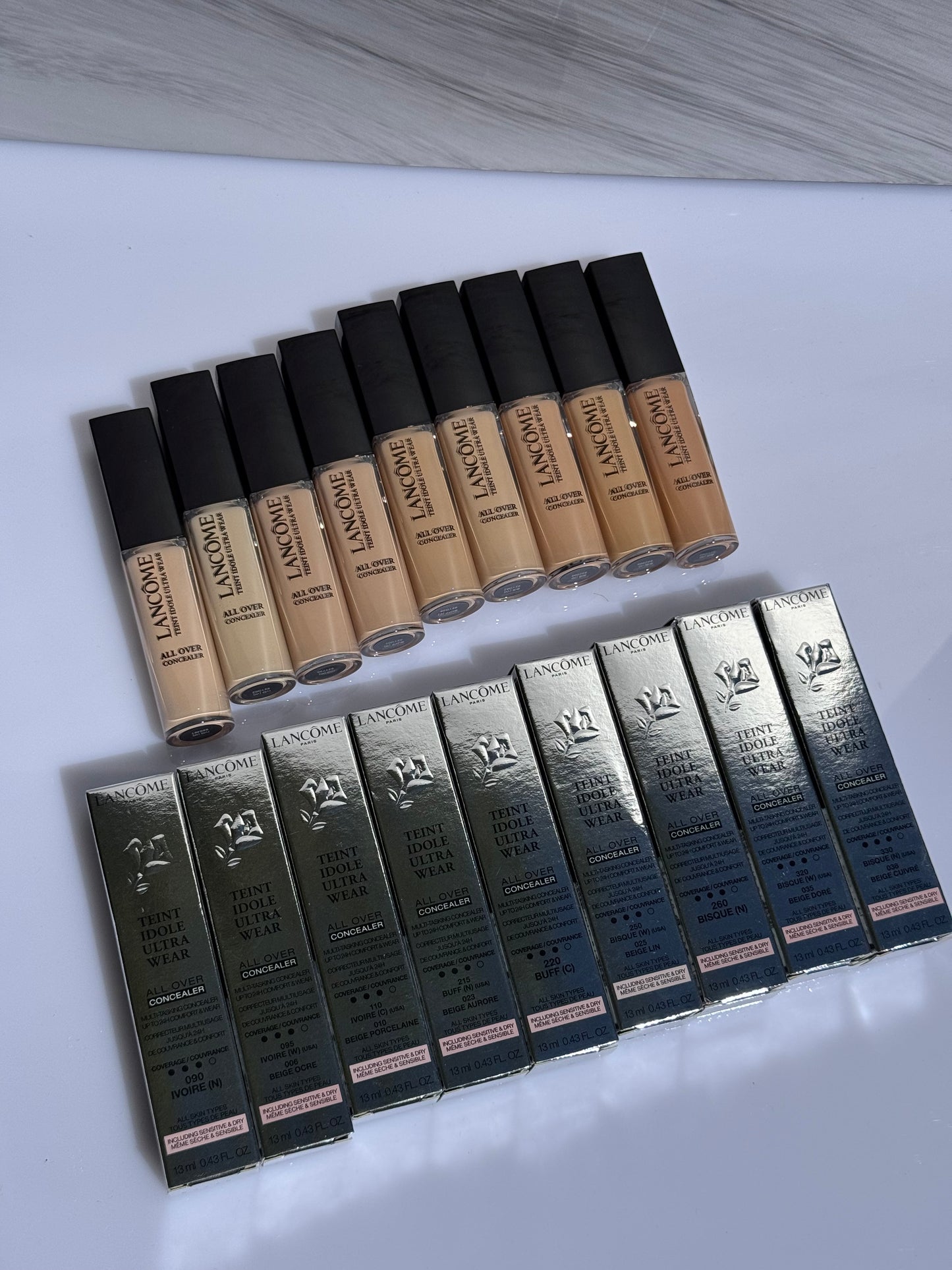 Lancôme Teint Idole Ultra Wear All Over Full Coverage Concealer Tono- 090 IVOIRE (N)