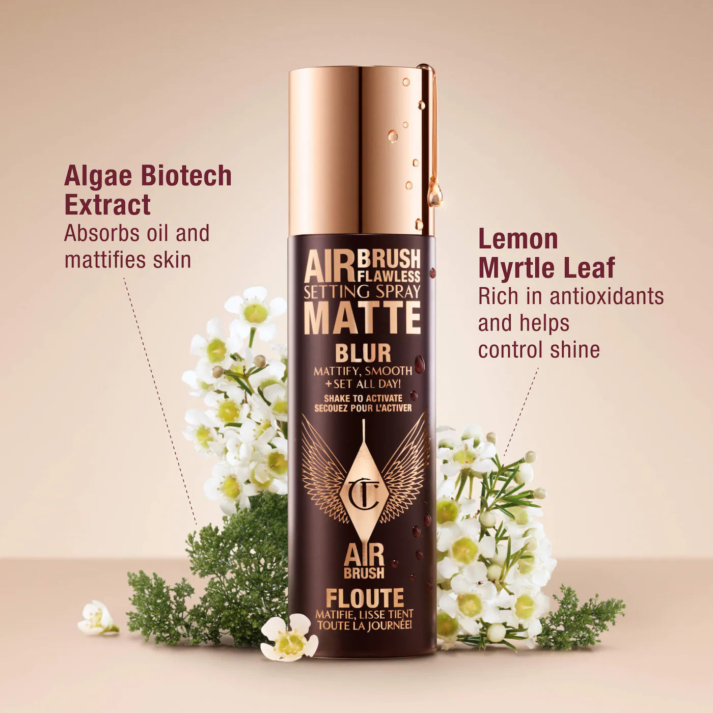 Charlotte Tilbury-Airbrush Flawless Matte Blurring & Waterproof Setting Spray 100ml