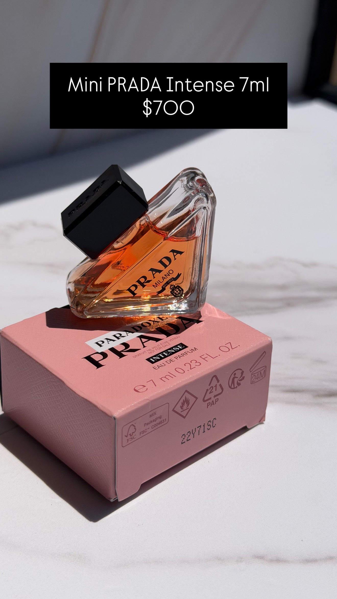 Prada- Mini Paradoxe Intense Eau De Parfum 7ml