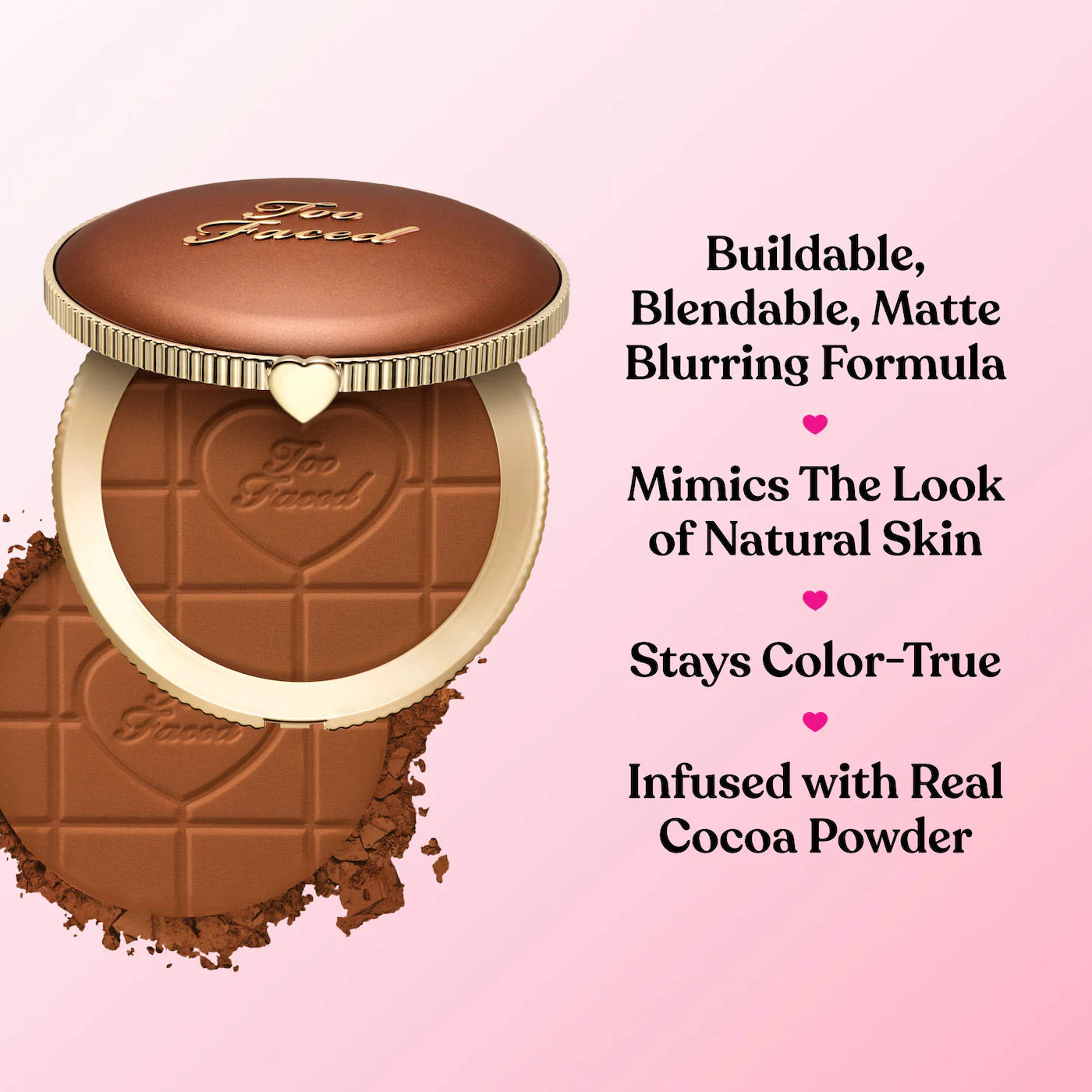 Too Faced-Chocolate Soleil Matte Blurring Bronzer- CHOCOLATE SOLEI