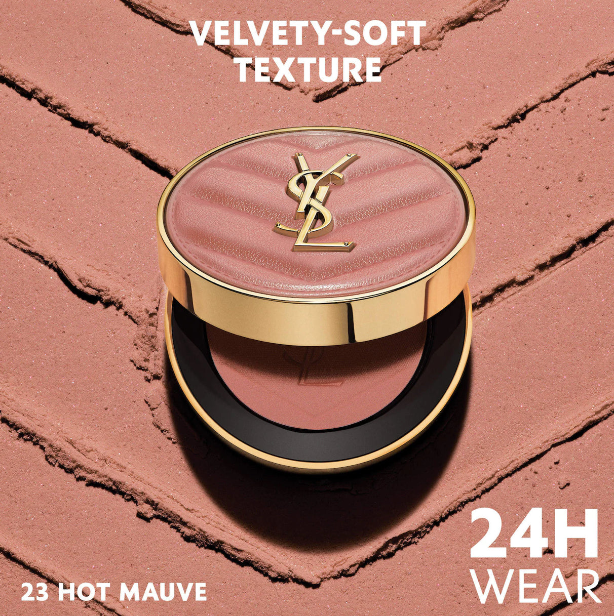 Yves Saint Laurent Make Me Blush 24H Buildable Powder Blush tono-  23 Hot Mauve YSL