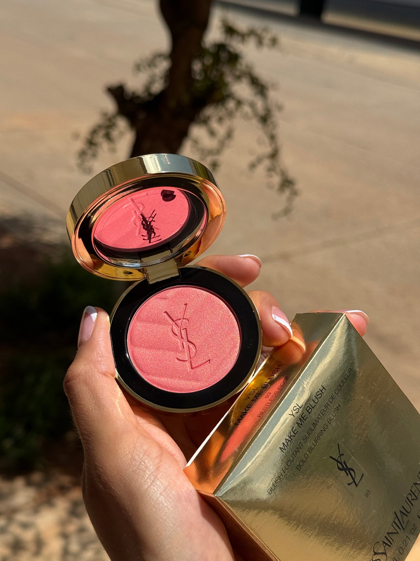 Yves Saint Laurent Make Me Blush 24H Buildable Powder Blush tono-  93 Restless Rose YSL