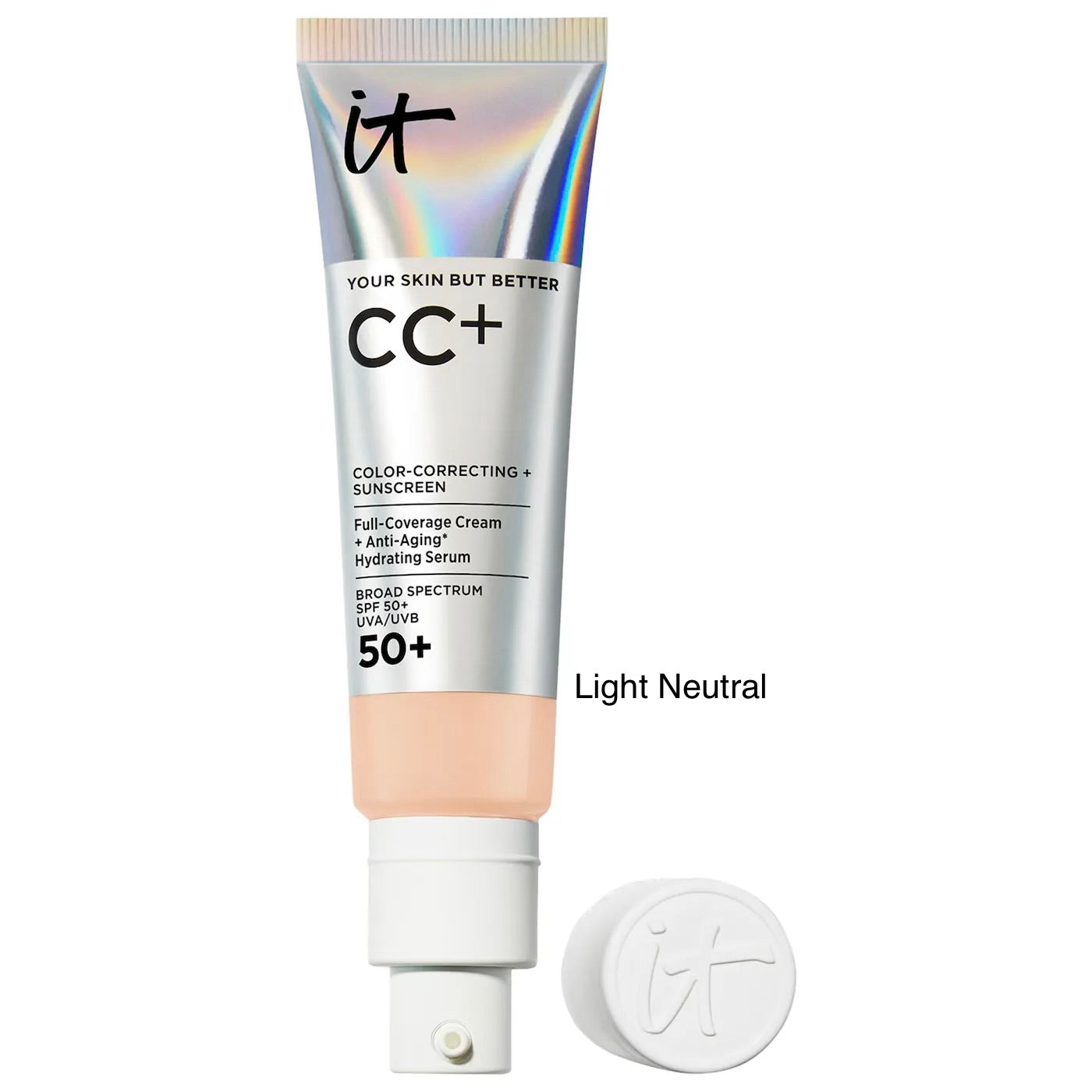IT Cosmetics-CC+ Cream Full Coverage Color Correcting Foundation with SPF 50+