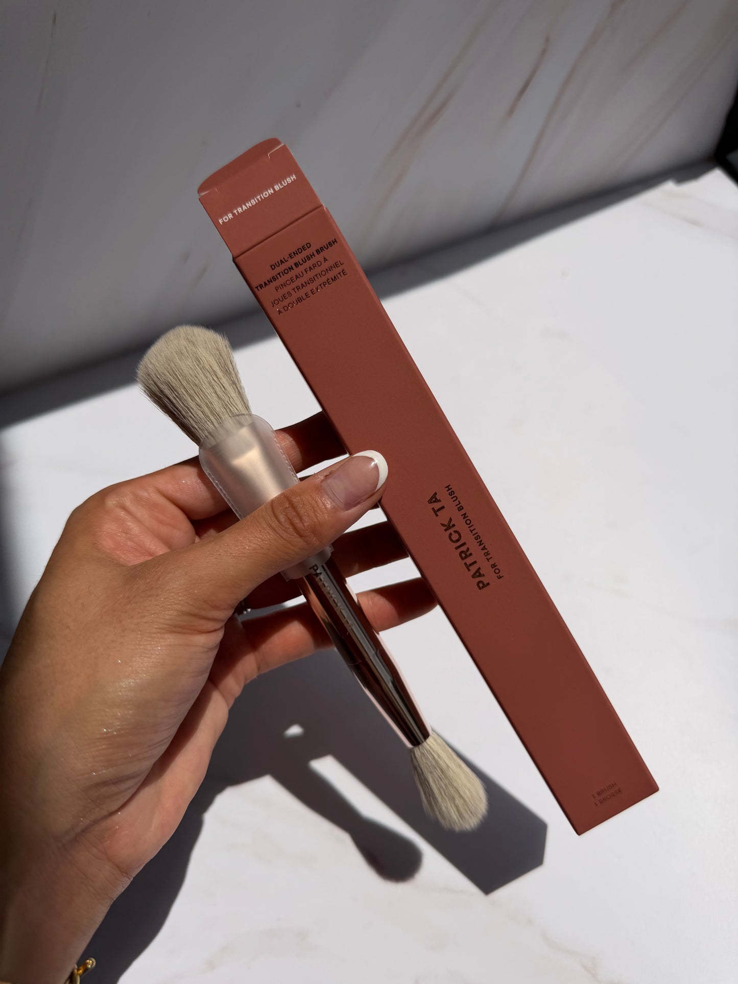 PATRICK TA 
Dual Ended Transition Blush Brush