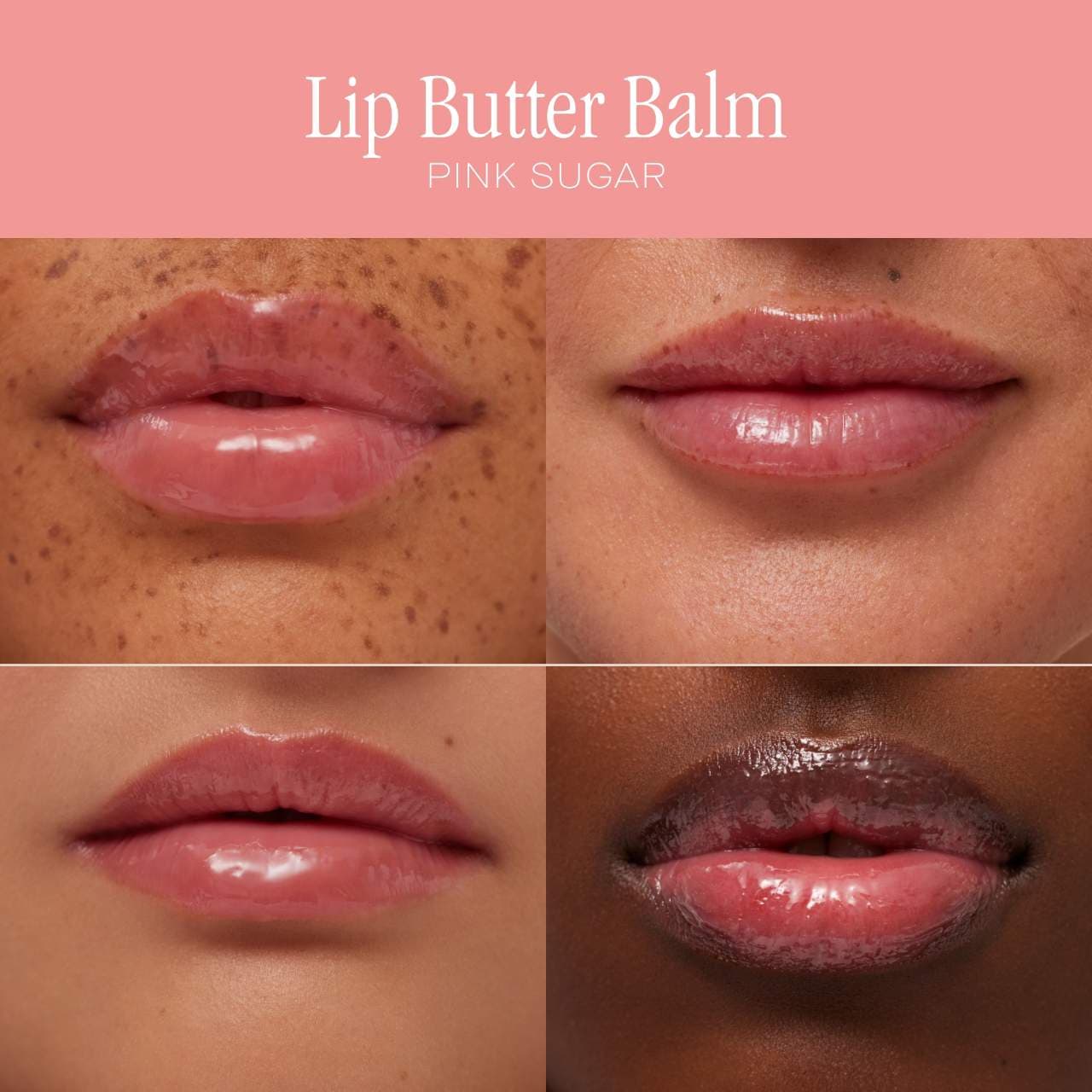 Summer Fridays-Lip Butter Balm Treatment for Hydration + Nourishing Shine-PINK SUGAR (sin caja)