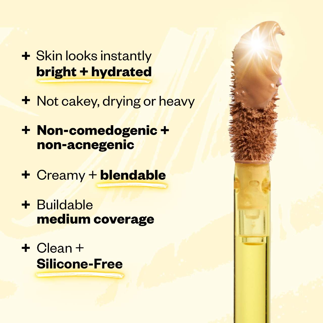 Kosas Revealer Super Creamy + Brightening Concealer with Caffeine and Hyaluronic Acid Tono- 04N