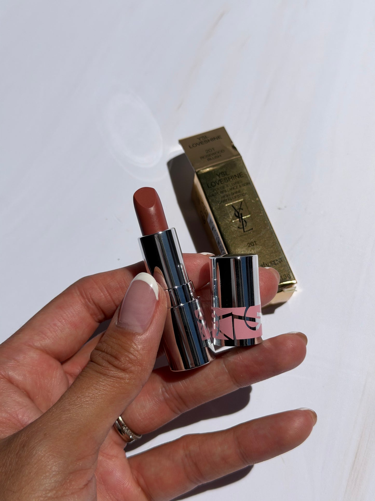 Mini Yves Saint Laurent YSL Loveshine Lip Oil Stick Tono- 201 Rosewood Blush
