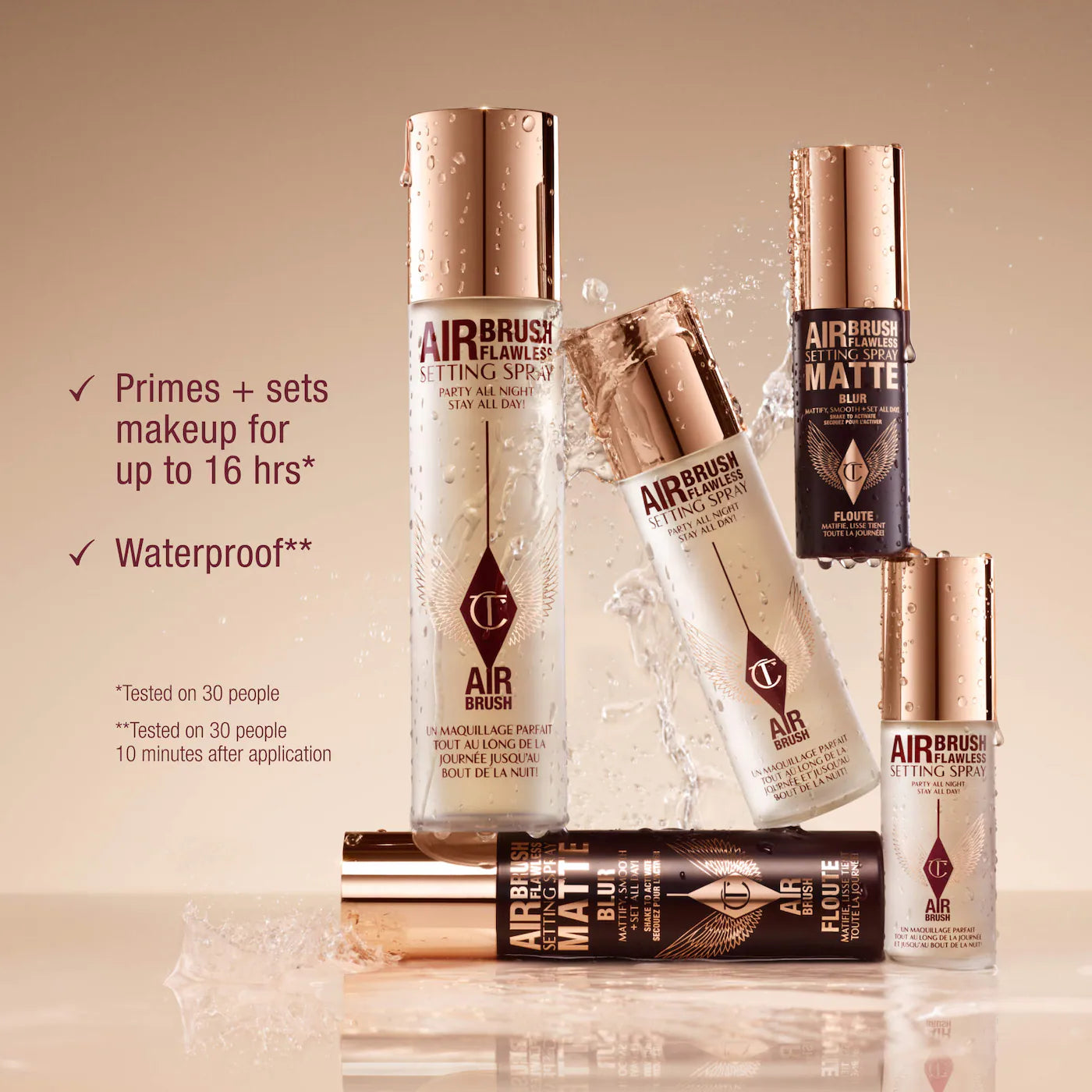 Charlotte Tilbury-Airbrush Flawless Matte Blurring & Waterproof Setting Spray 100ml