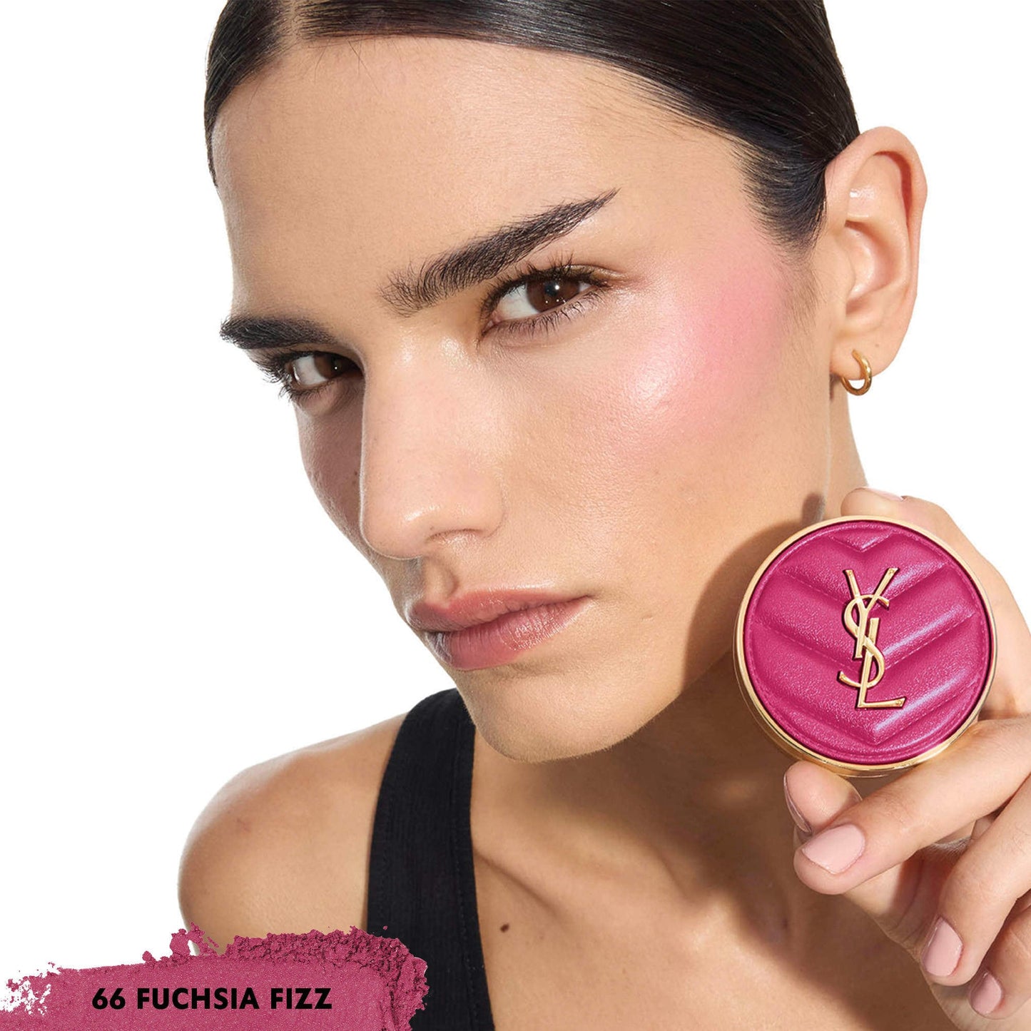 Make me Blush 24H Biuldable Blurring Powder Blush YSL- 66 FUCHSIA FIZZ