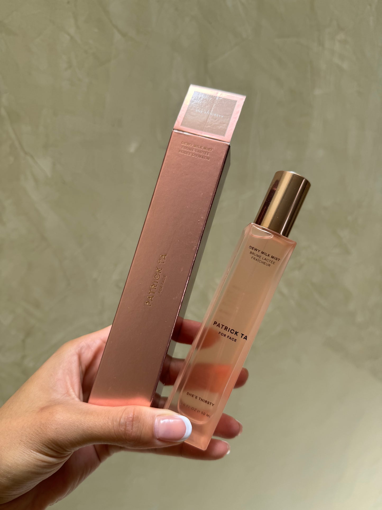 Major Glow Dewy Milk Mist Patrick Ta- She’s Thirsty