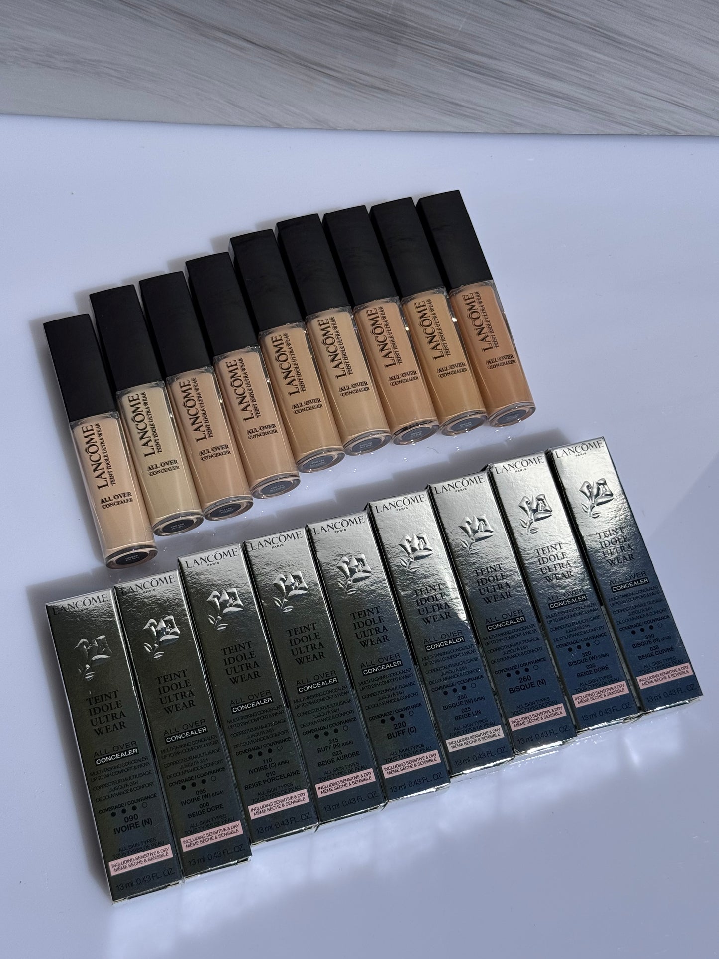 Lancôme Teint Idole Ultra Wear All Over Full Coverage Concealer Tono- 090 IVOIRE (N)