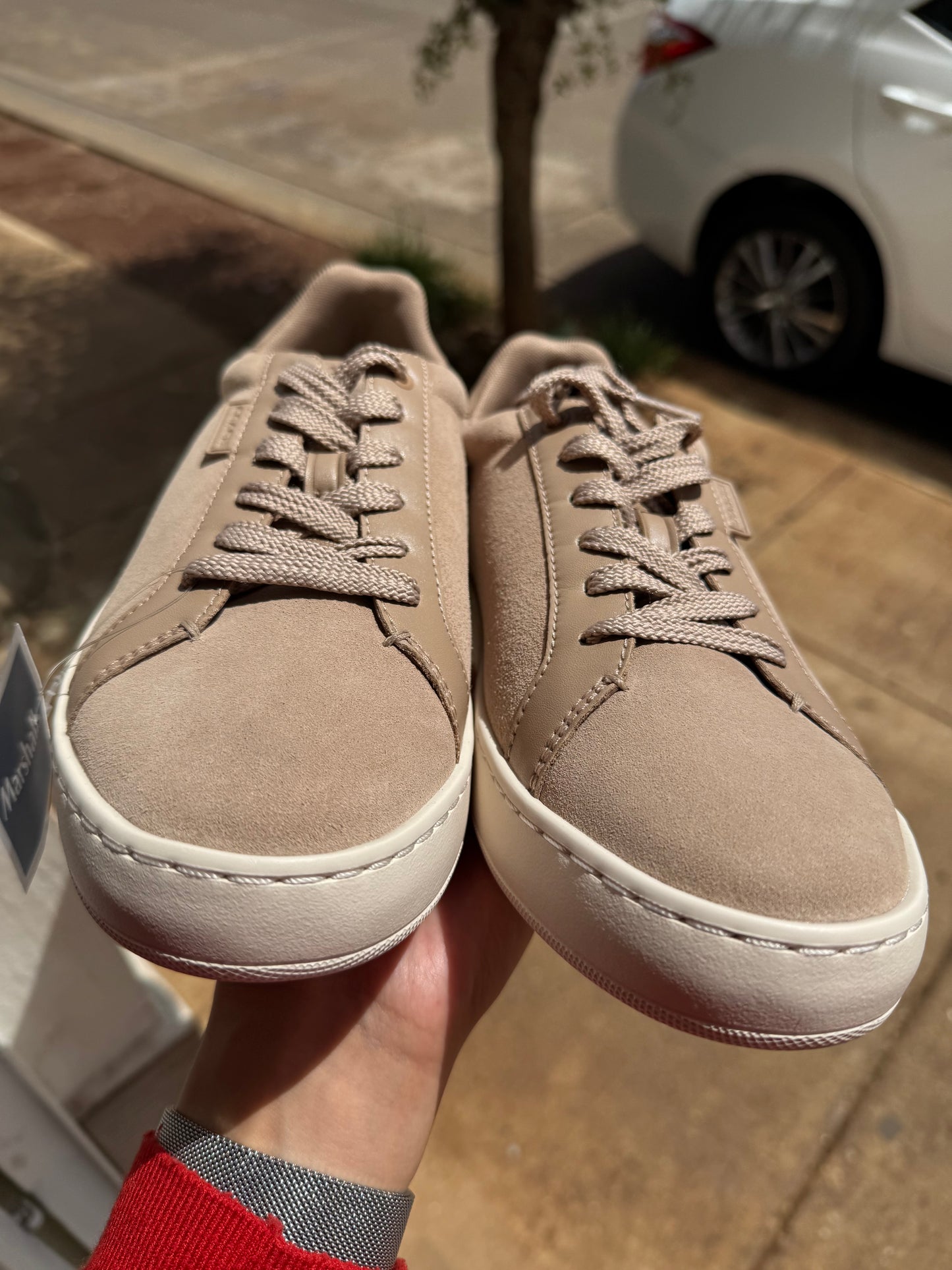 Tenis Coach Beige de Gamuza Talla #26mx- #26.5mx