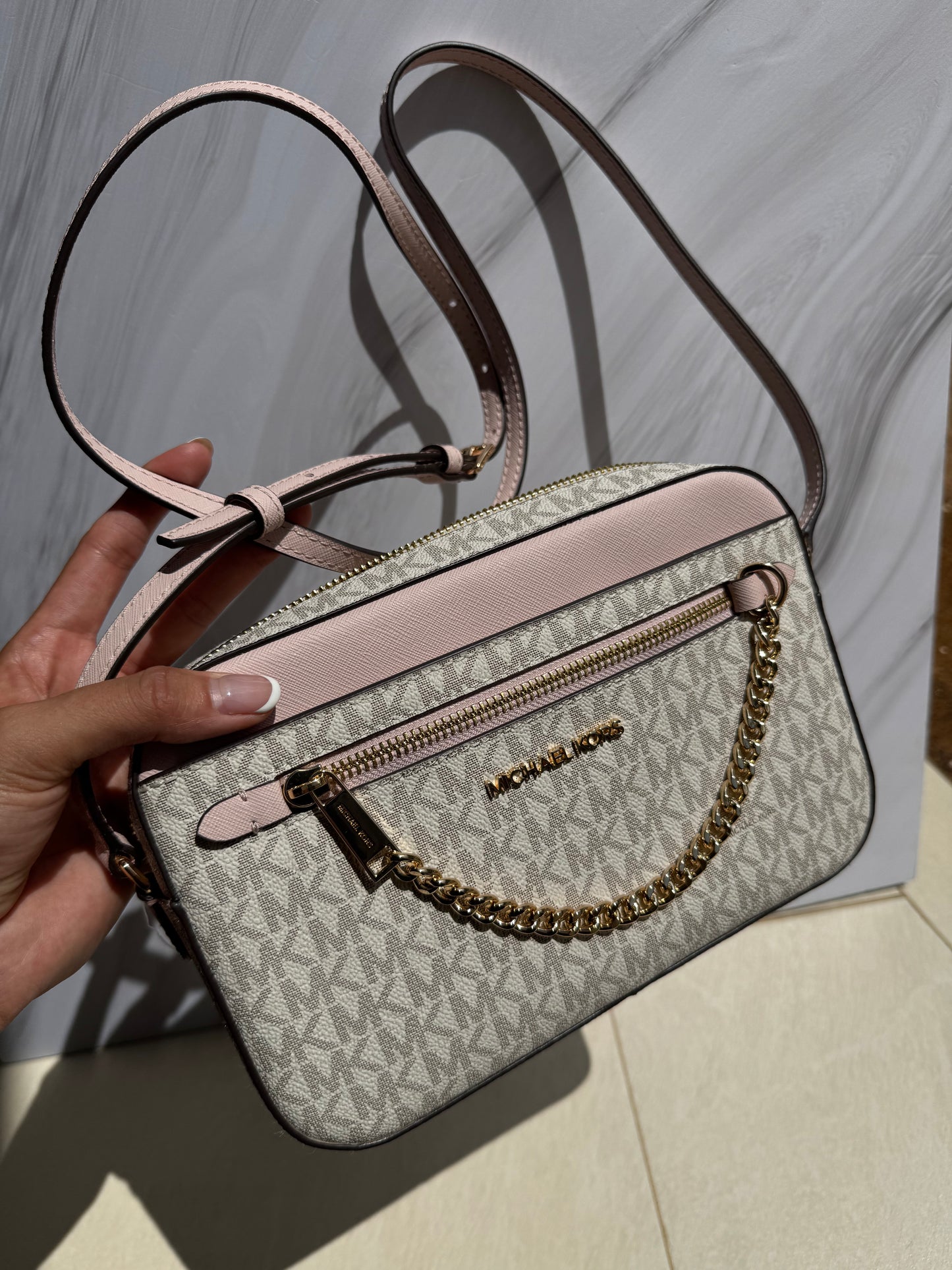 Jet Set Large Logo Crossbody Bag- Michael Kors -