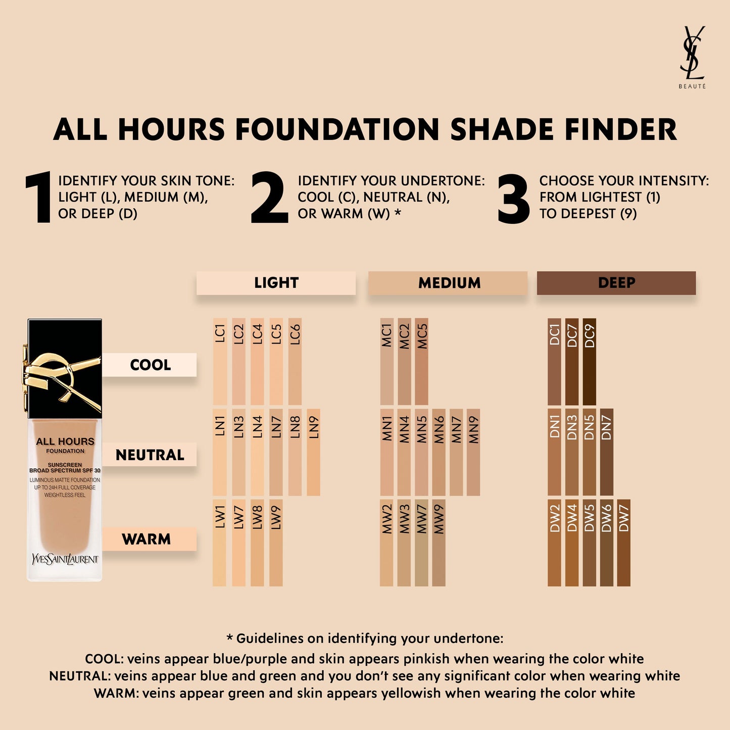 YSL -ALL HOURS FOUNDATION SPF30