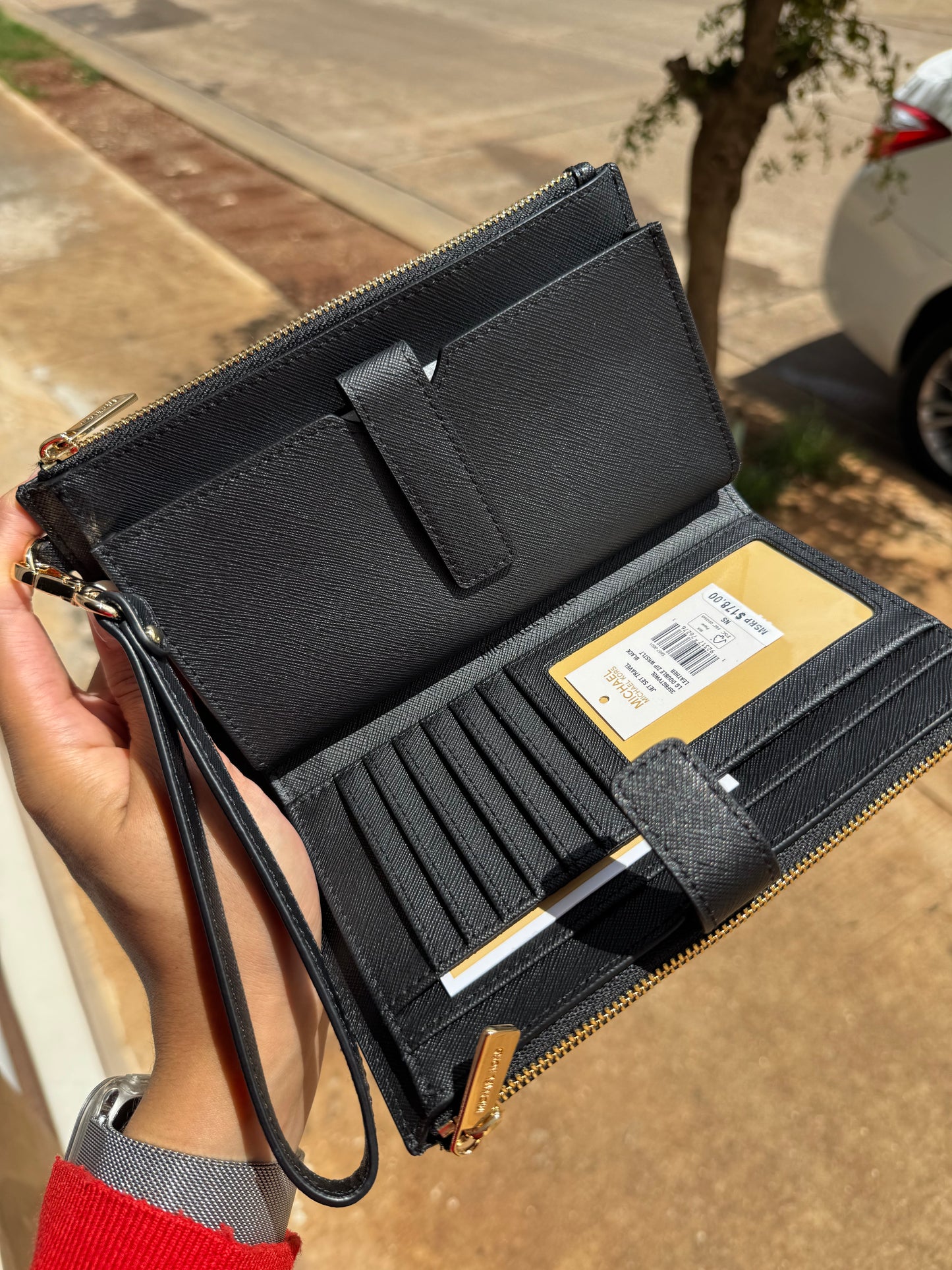 Phone Wallet Michael Kors Negra