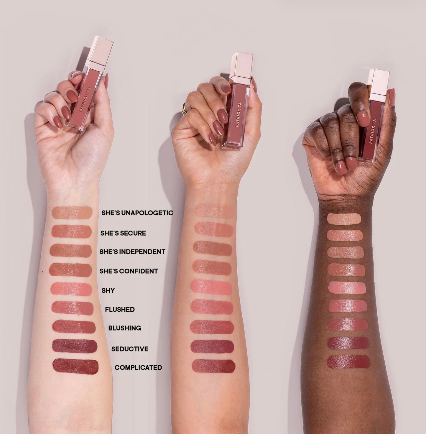 PATRICK TA- Silky Lip Crème Tono: She’s Secure