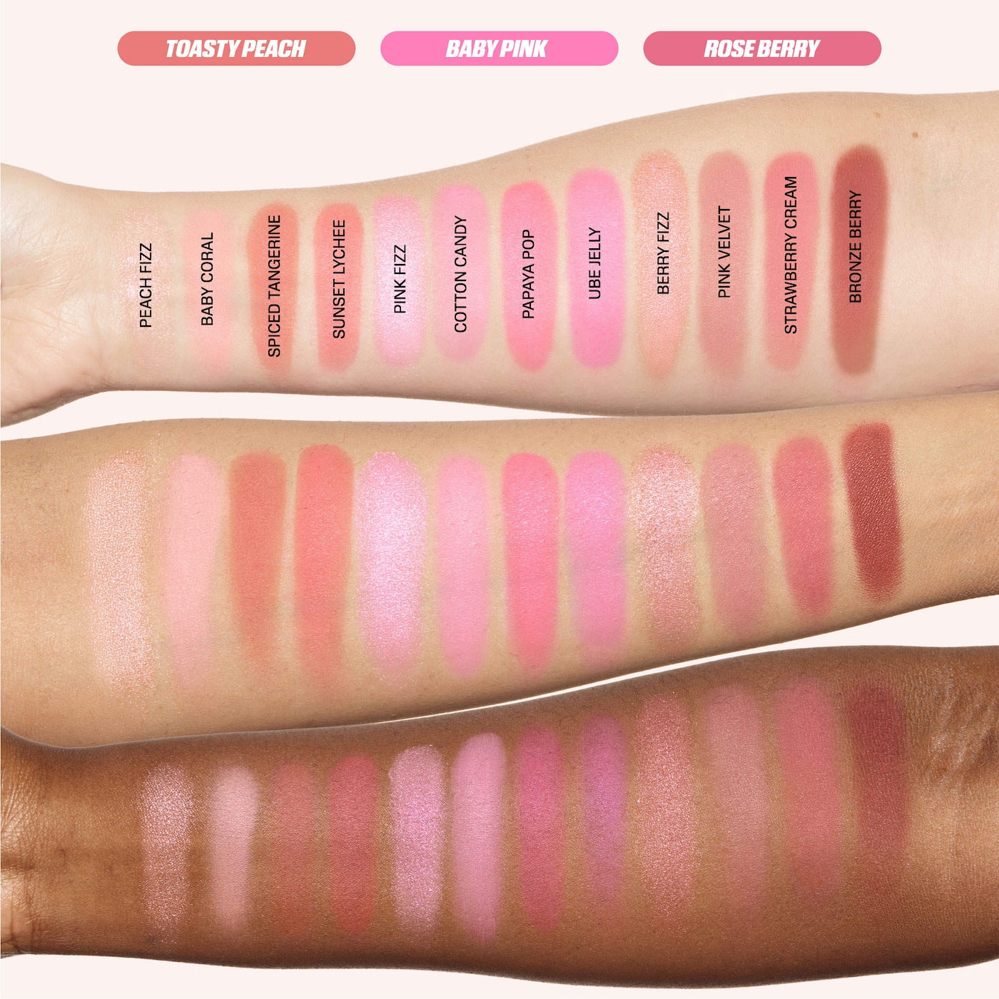 HUDA BEAUTY Blush Filter Blurring Blushlighters Palette- TOASTY PEACH