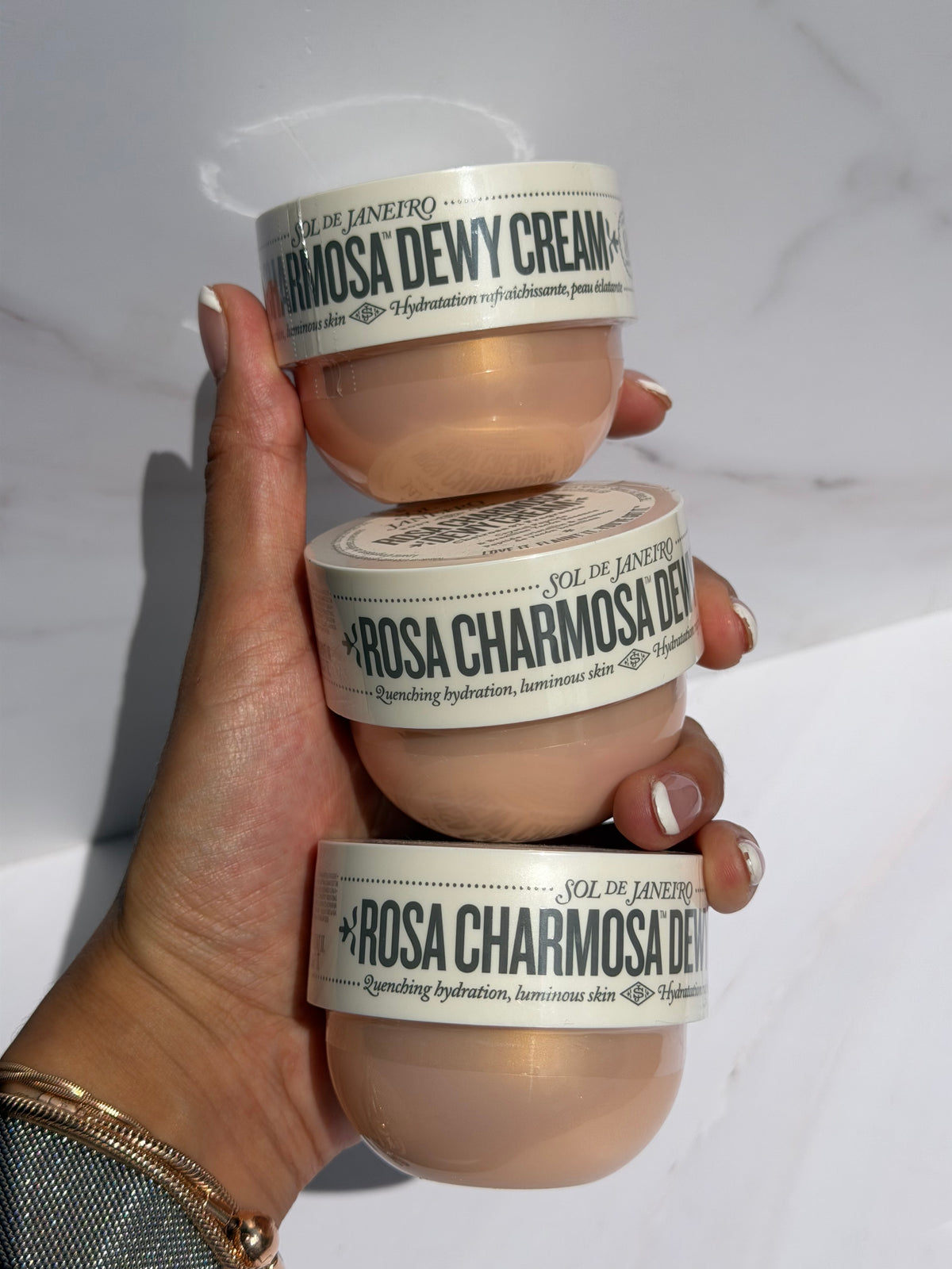 Sol de Janeiro - Mini Rosa Charmosa™ Dewy Body Cream with Rosewater + Crystal Peptides 75ml