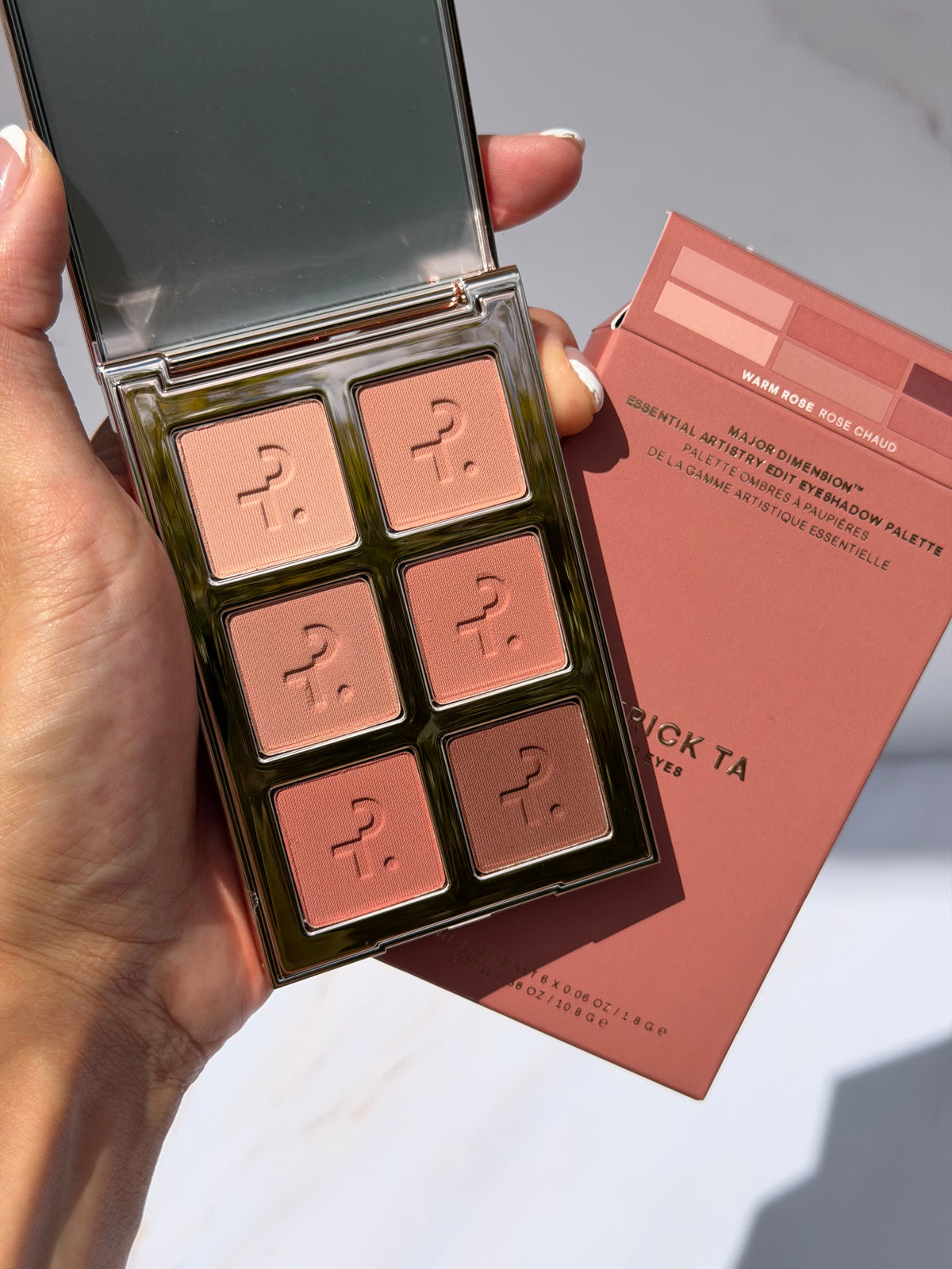 Major Dimension Essential Artistry Edit Eyeshadow Palette WARM ROSE - Patrick Ta