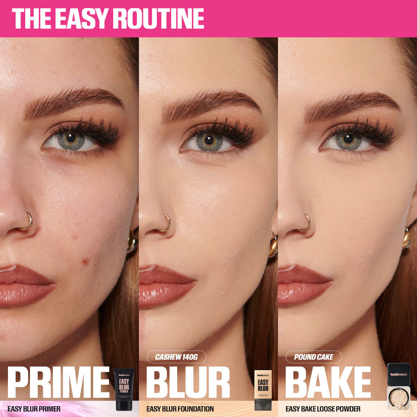 HUDA BEAUTY -Easy Bake Blurring Loose Baking & Setting Powder POUND CAKE