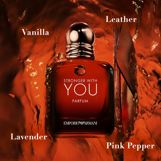 Armani Beauty -Stronger With You Parfum with Vanilla Leather & Lavender 100ml