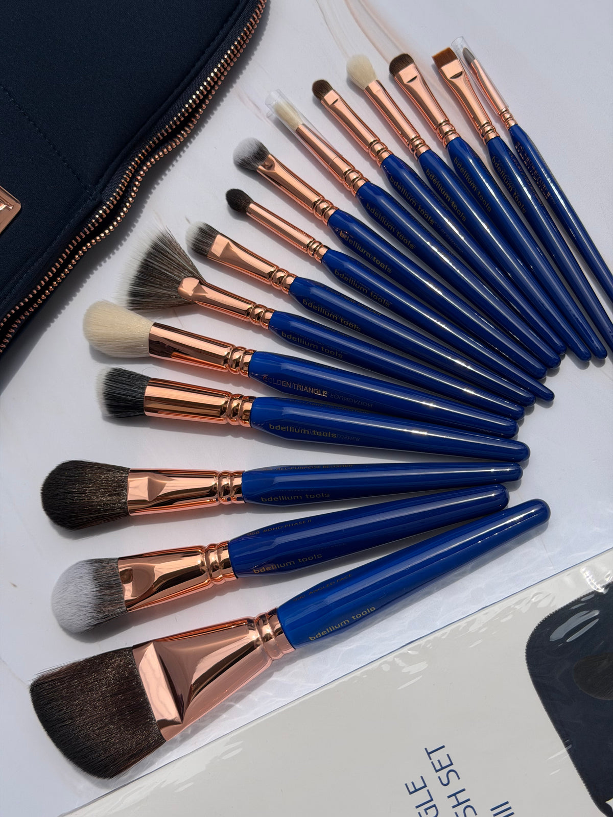 Bdellium Tools- Golden Triangle Complette Brush Set Phase III