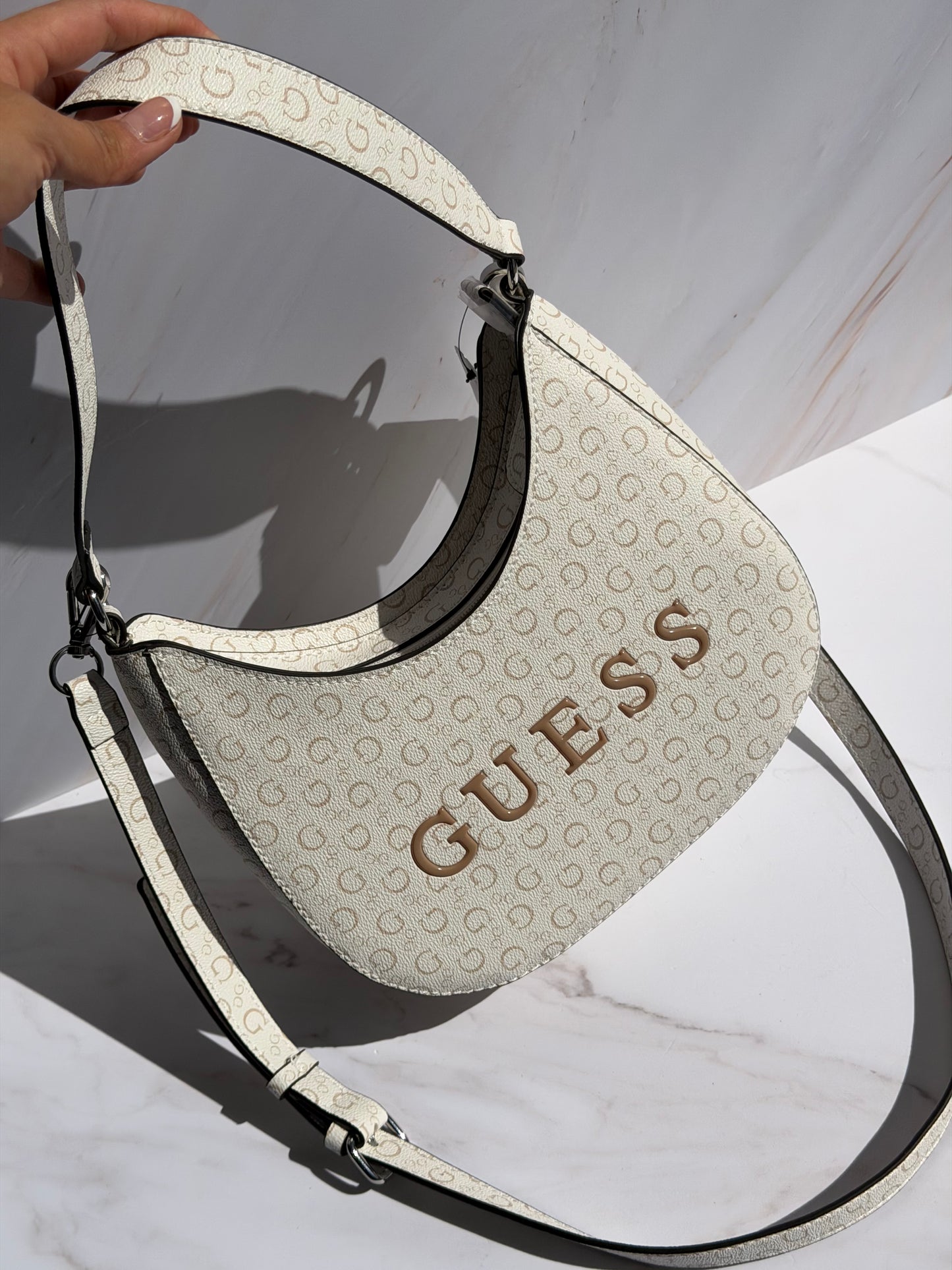 Crossbody GUESS Blanca con Logo