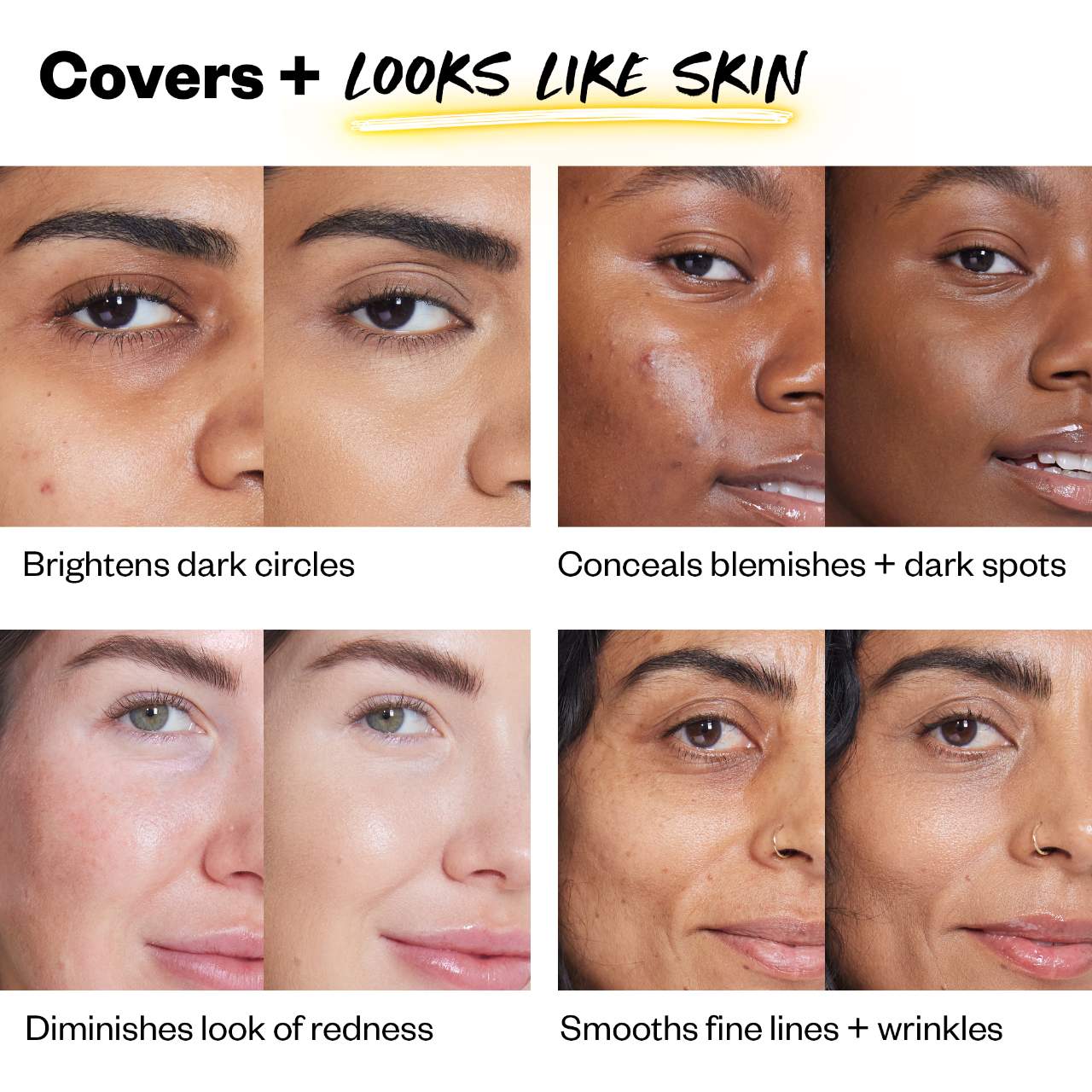 Kosas Revealer Super Creamy + Brightening Concealer with Caffeine and Hyaluronic Acid Tono- 04N