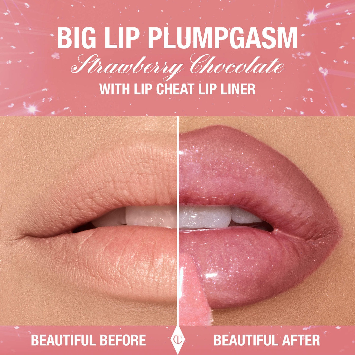 Charlotte Tilbury Big Lip Plumpgasm Plumping Lip Gloss- Strawberry Chocolate