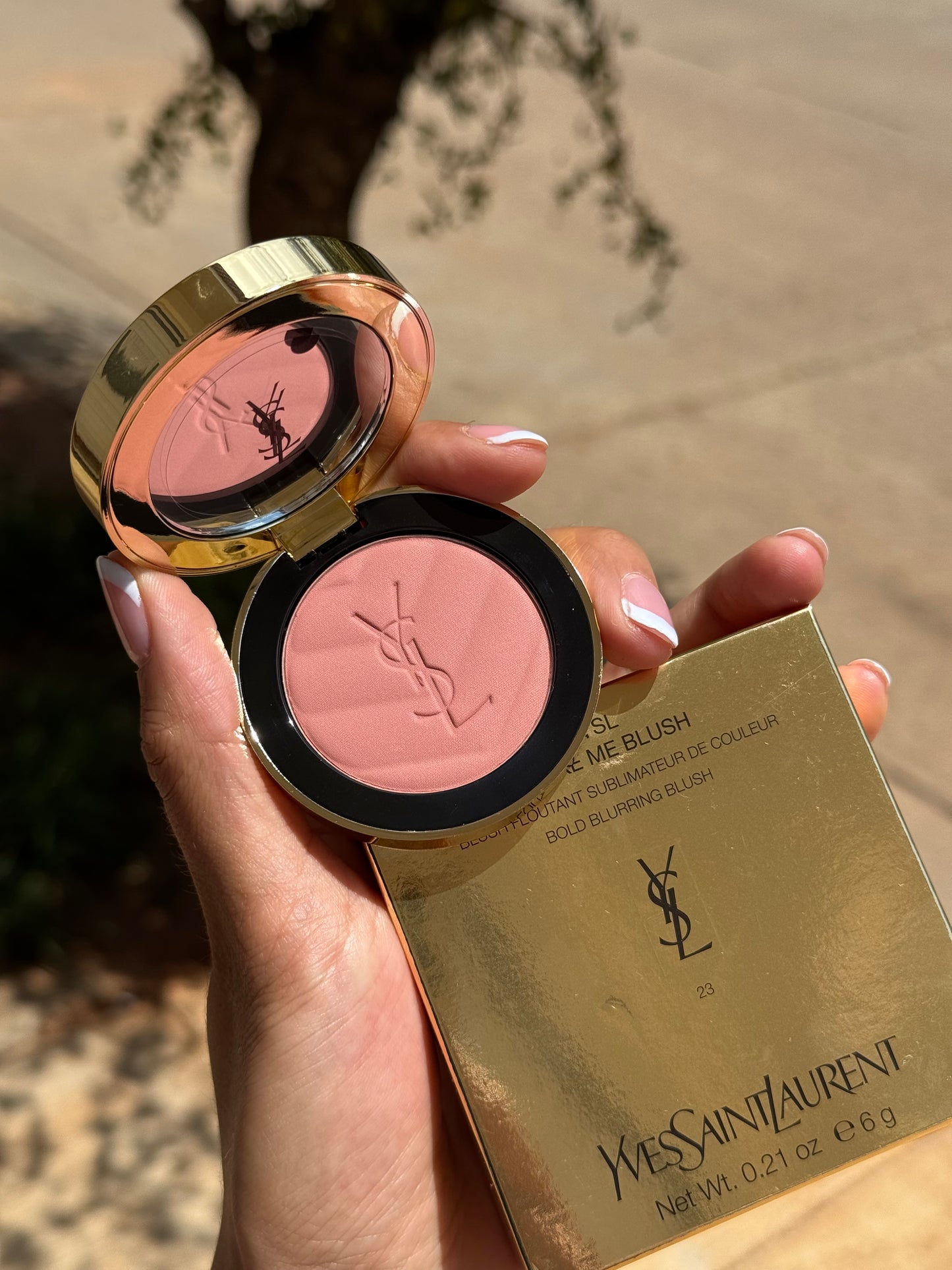 Yves Saint Laurent Make Me Blush 24H Buildable Powder Blush tono-  23 Hot Mauve YSL
