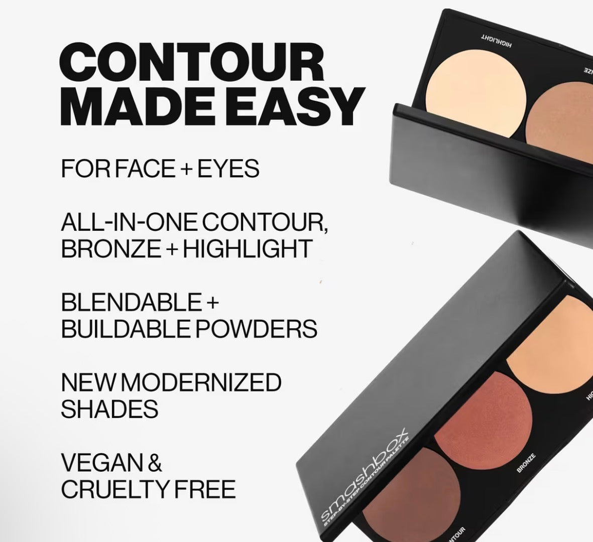 Smashbox-Step-By-Step Contour Palette – Contour, Bronzer & Highlighter- light-Medium